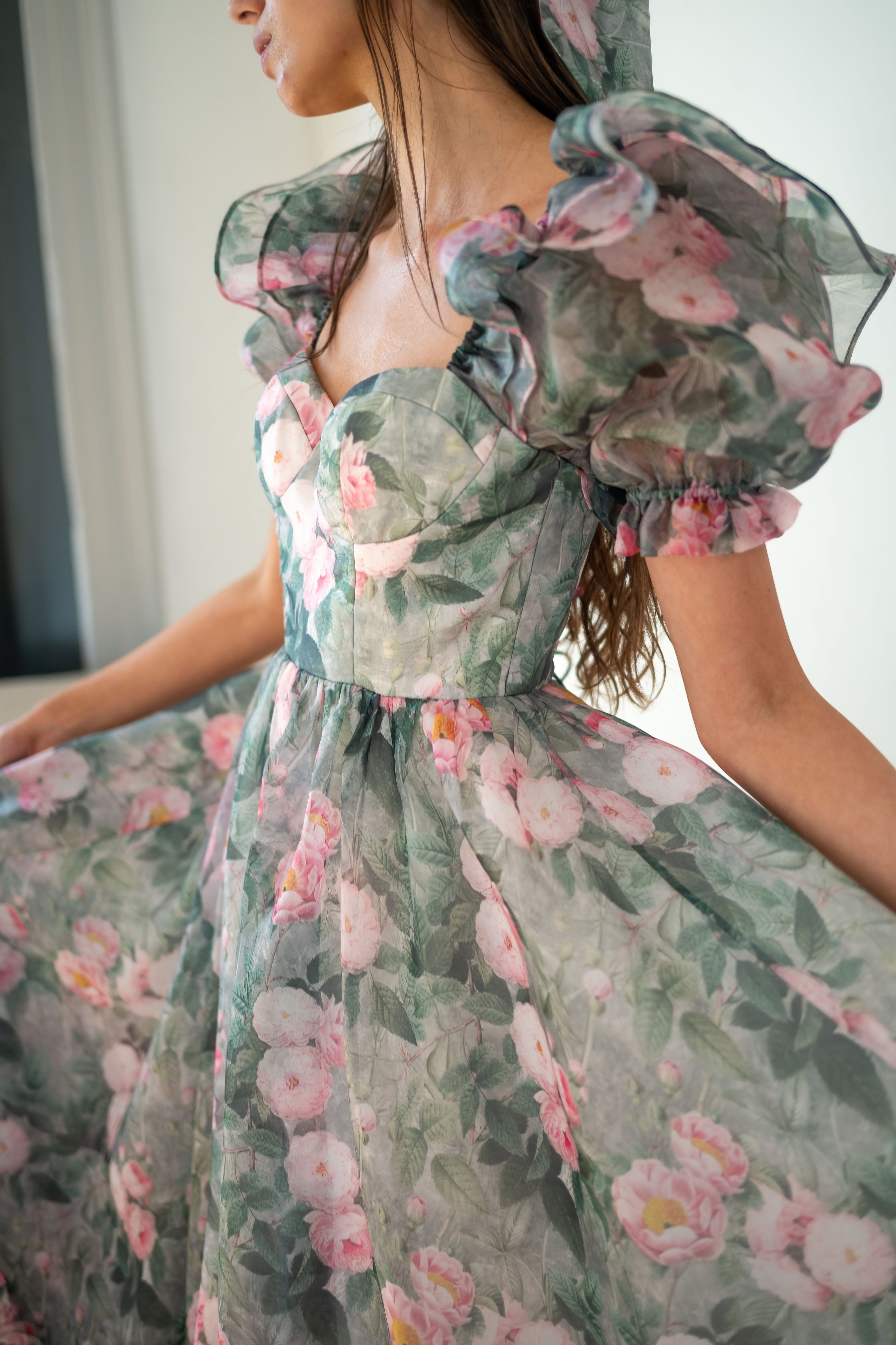 Peony Bouquet Sorority Gown