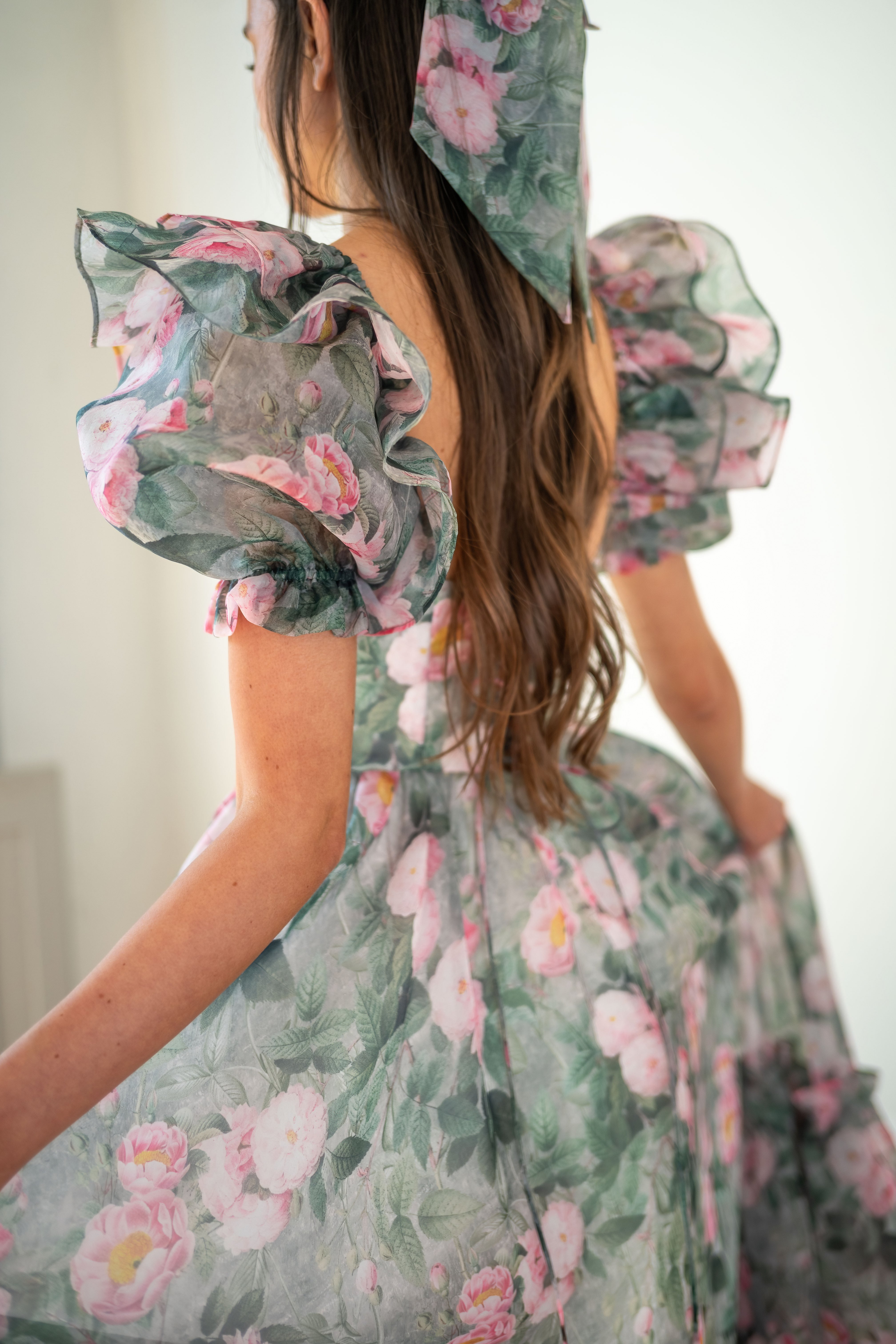 Peony Bouquet Sorority Gown