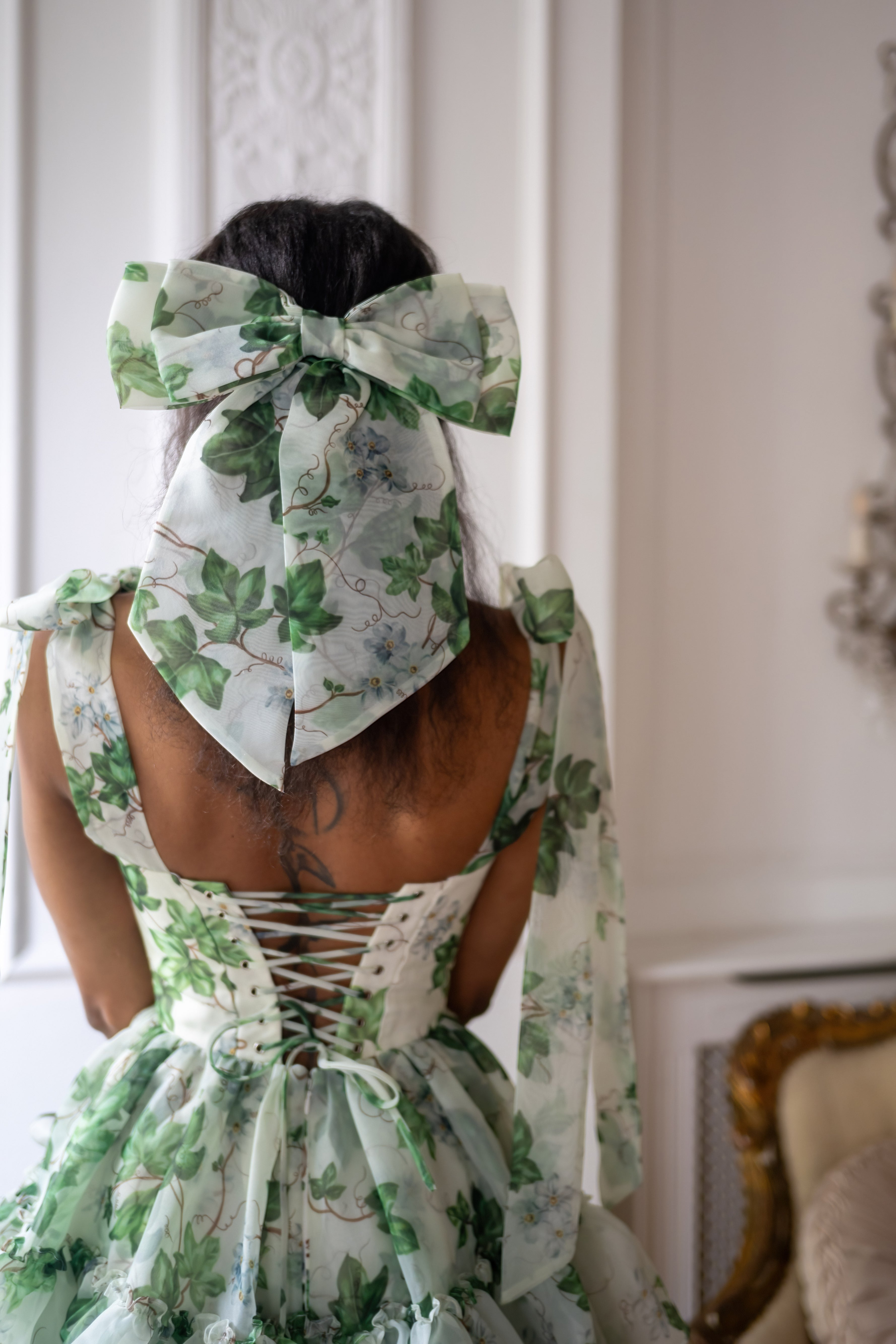 Poison Ivy Winged Hairbow