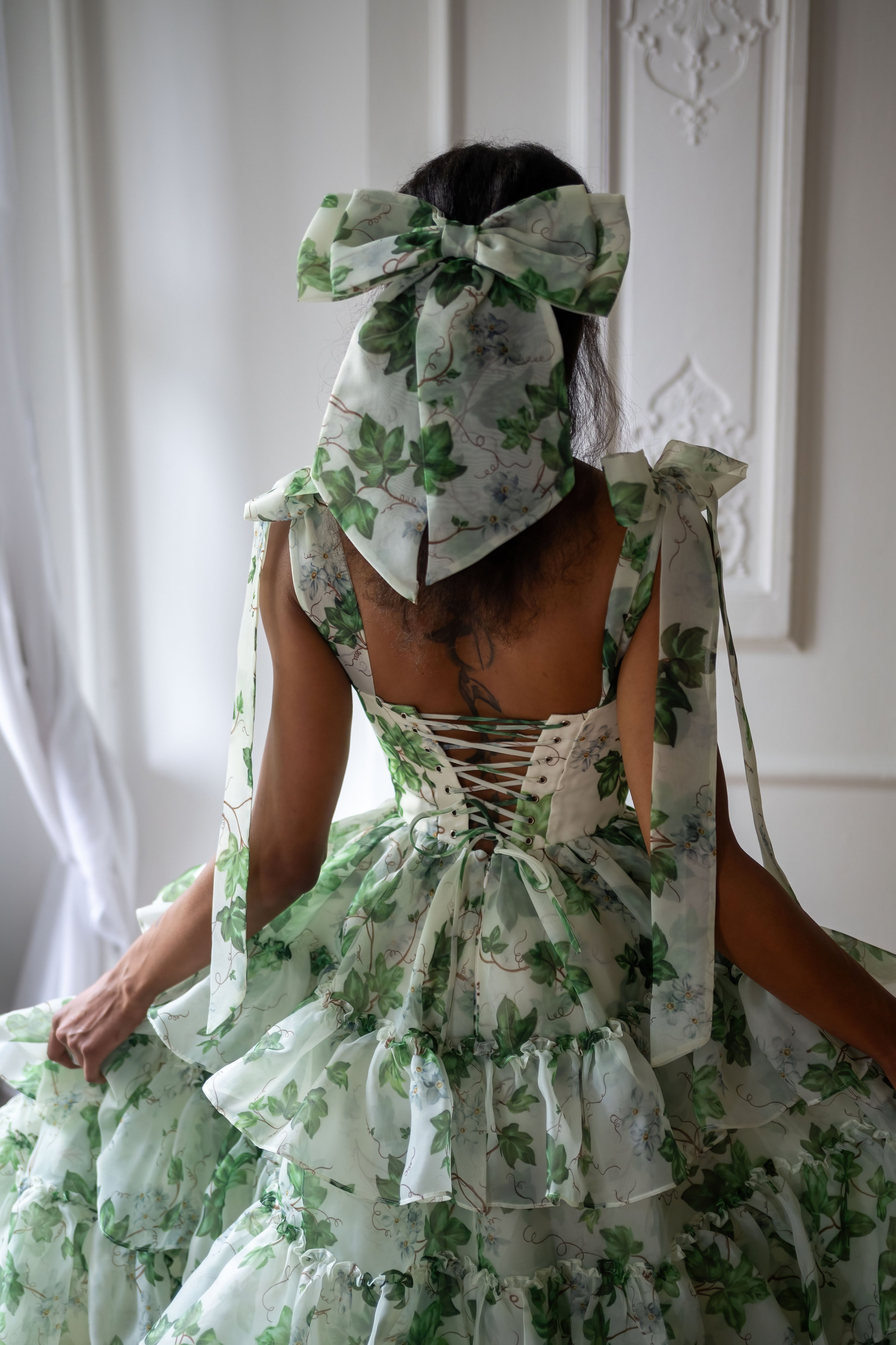 Poison Ivy Winged Hairbow