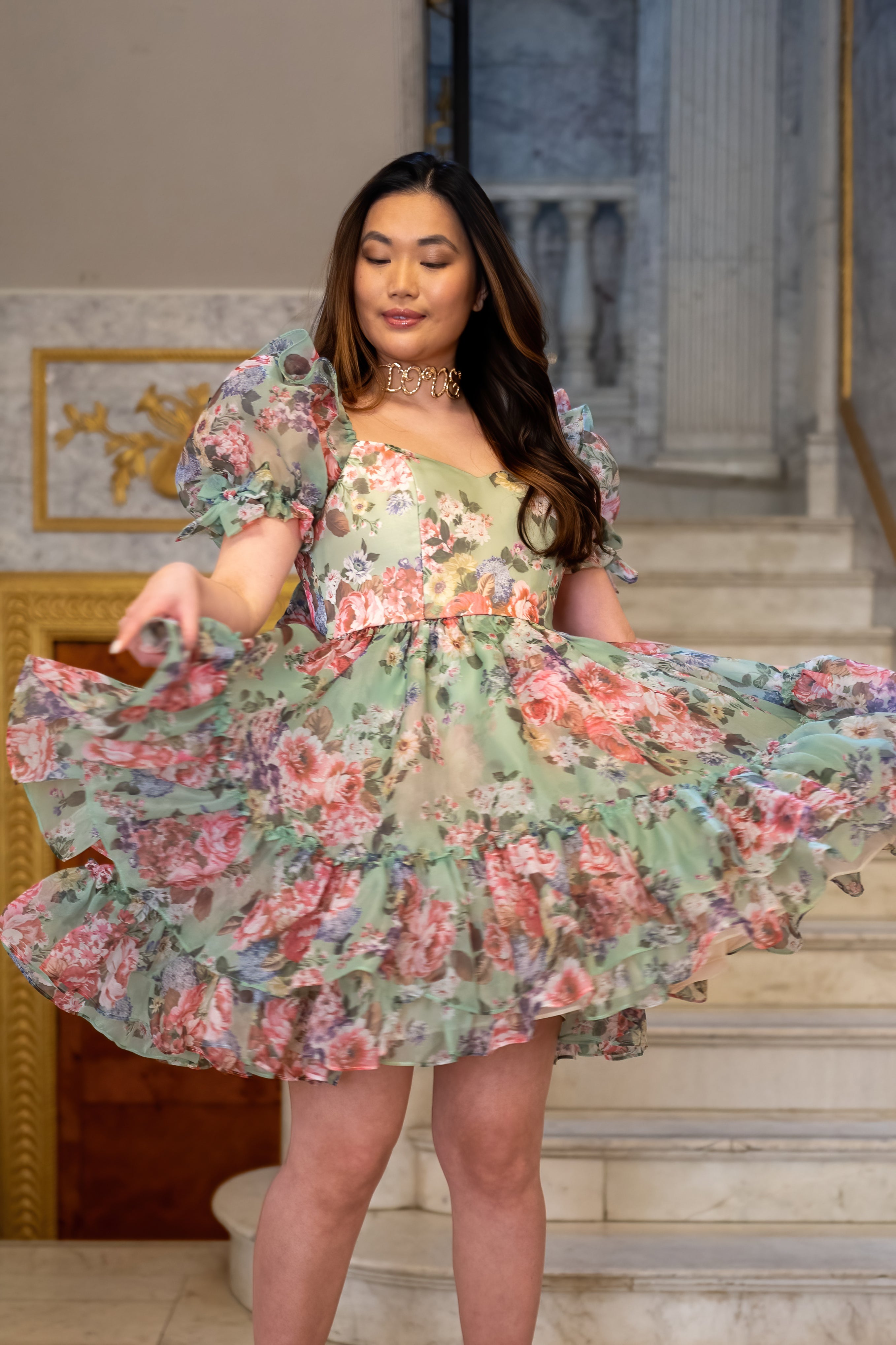 Primavera Flora Balmoral Dress