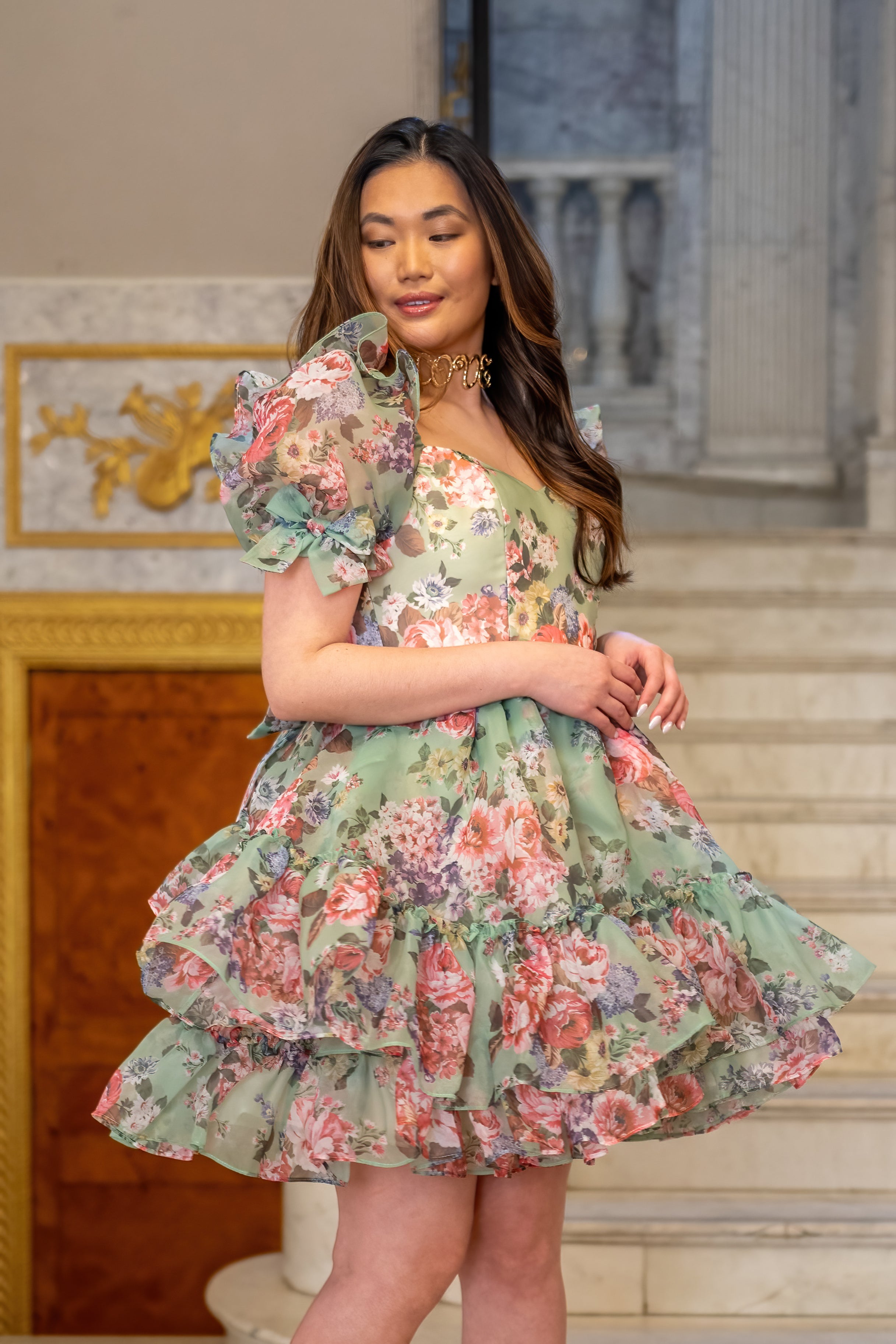 Primavera Flora Balmoral Dress