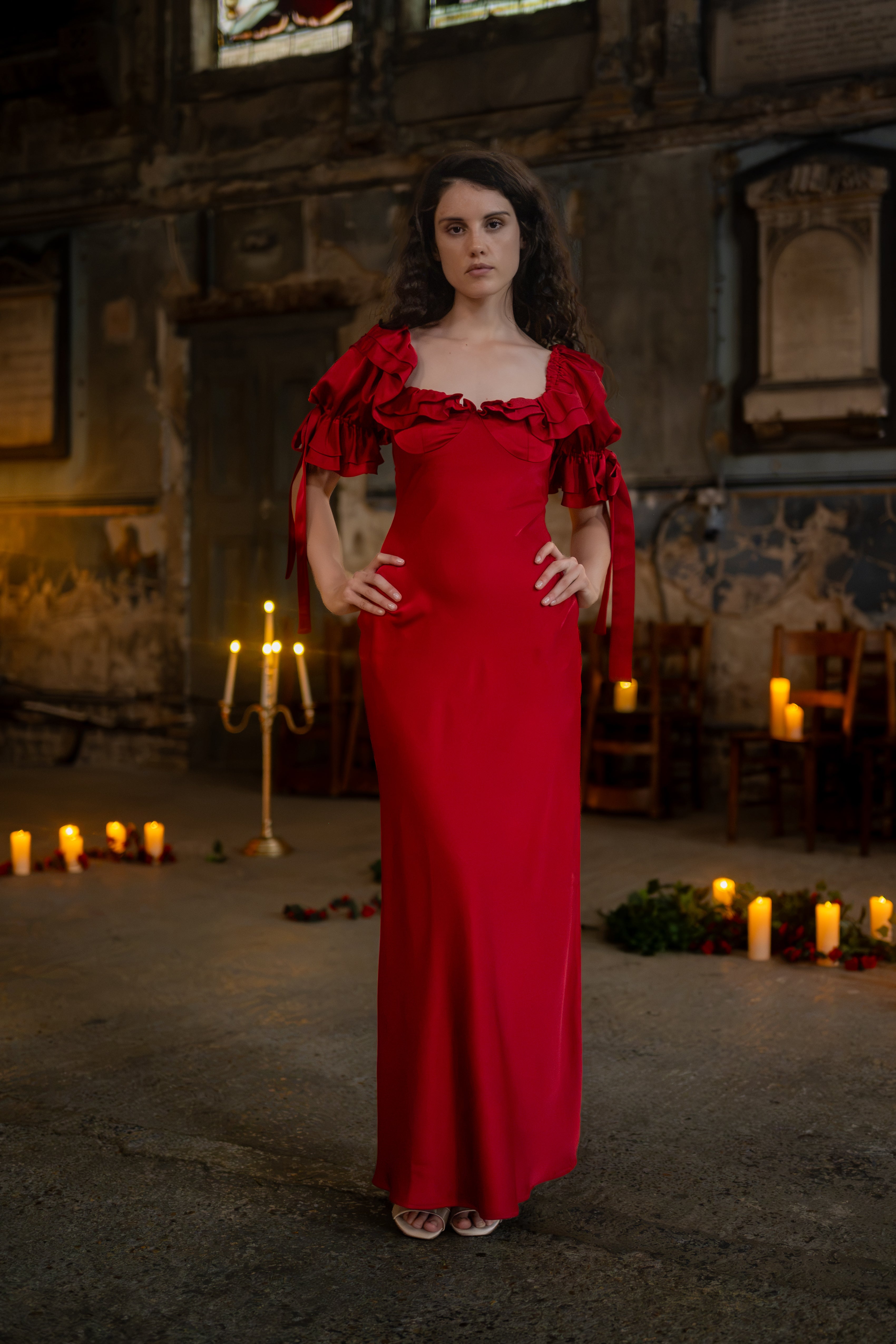Red Confession Lyra Gown