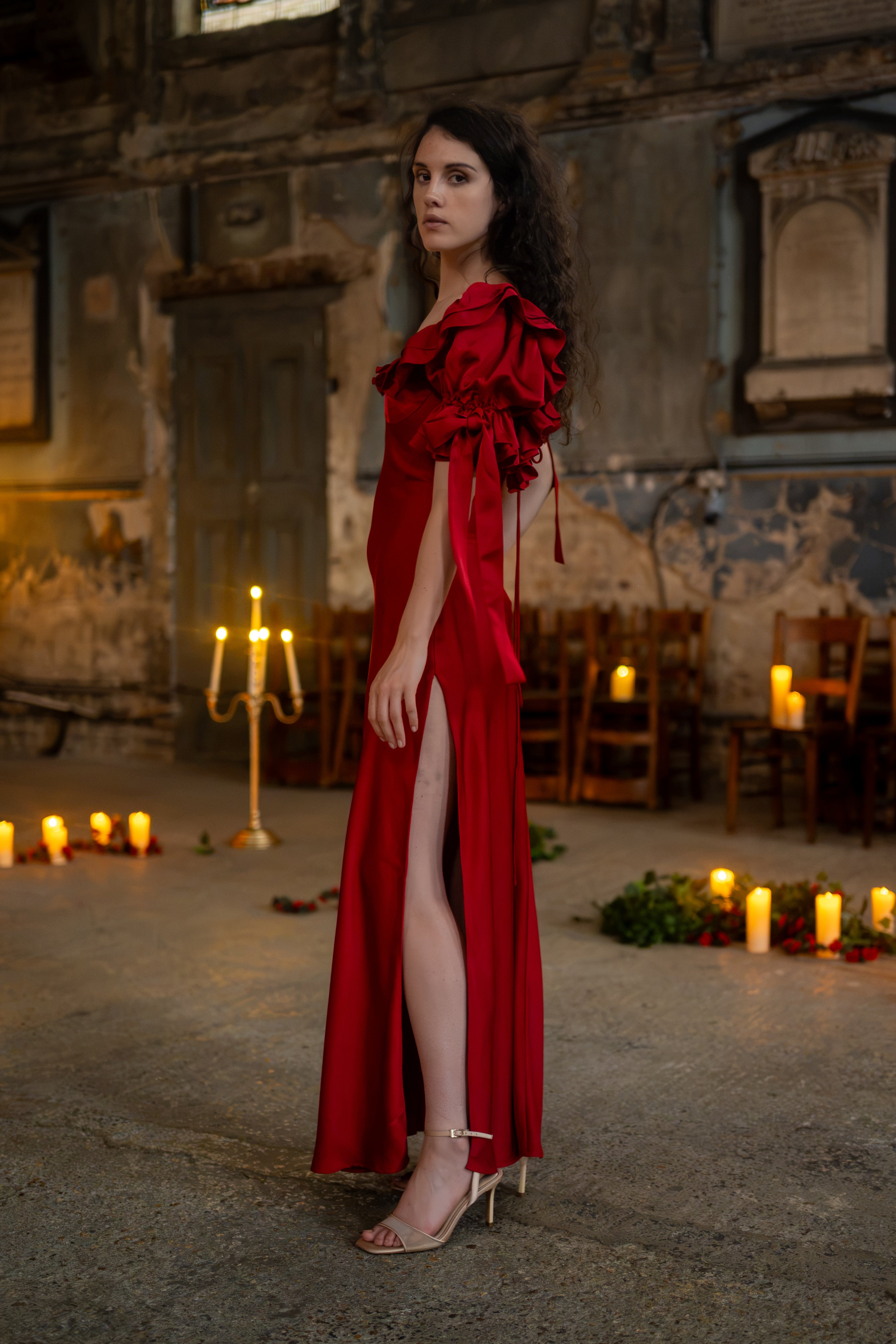 Red Confession Lyra Gown