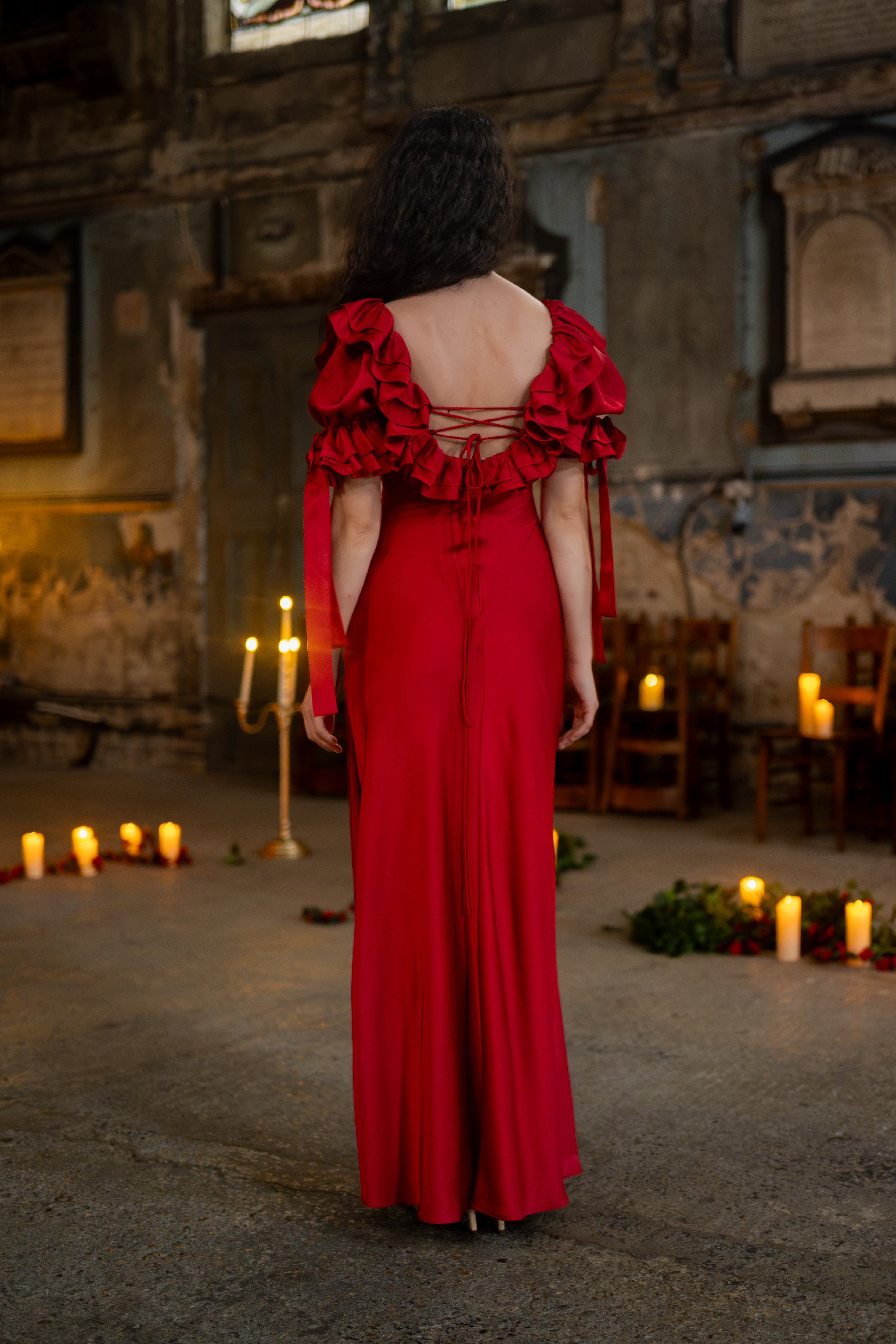 Red Confession Lyra Gown