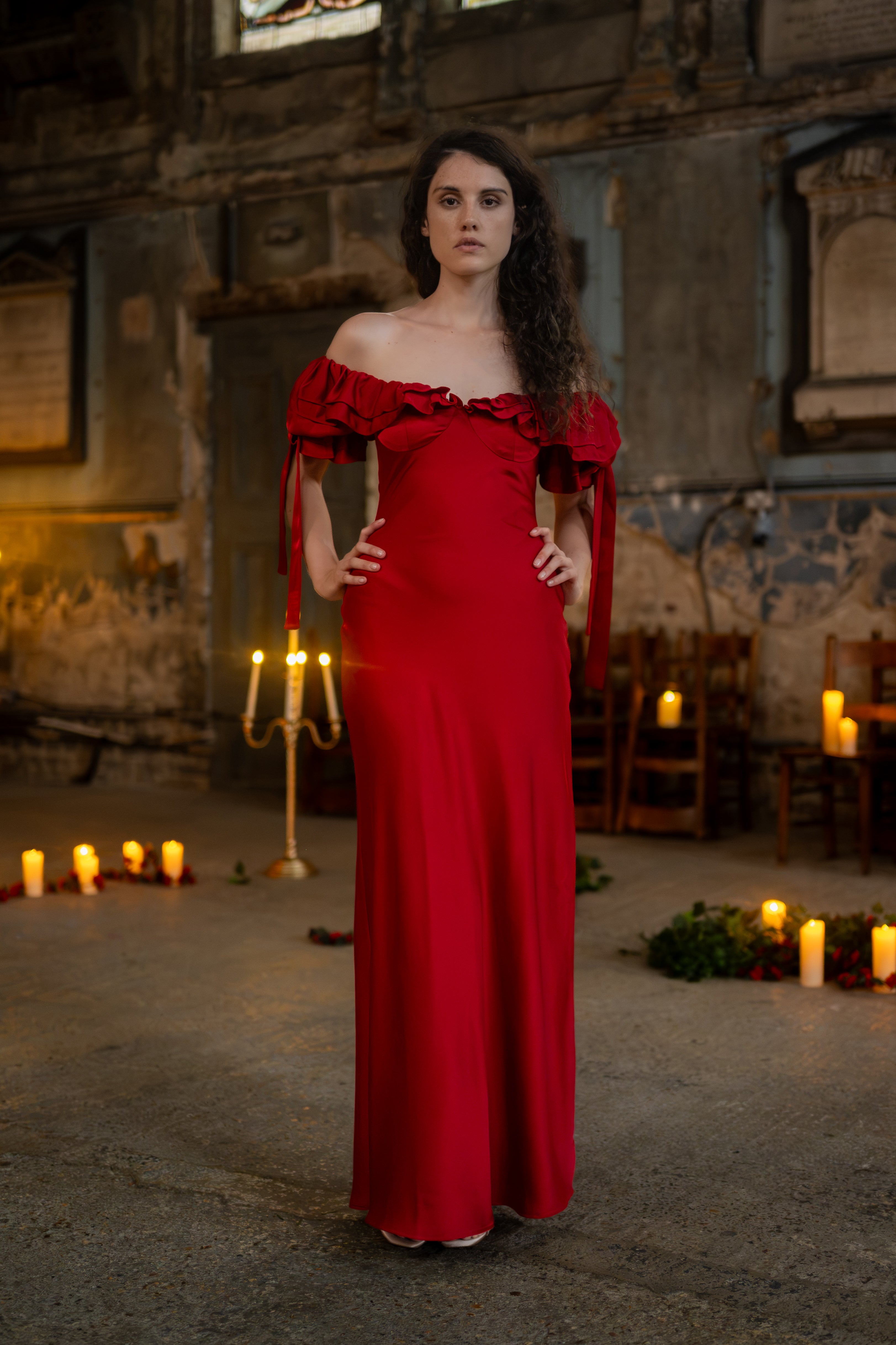 Red Confession Lyra Gown