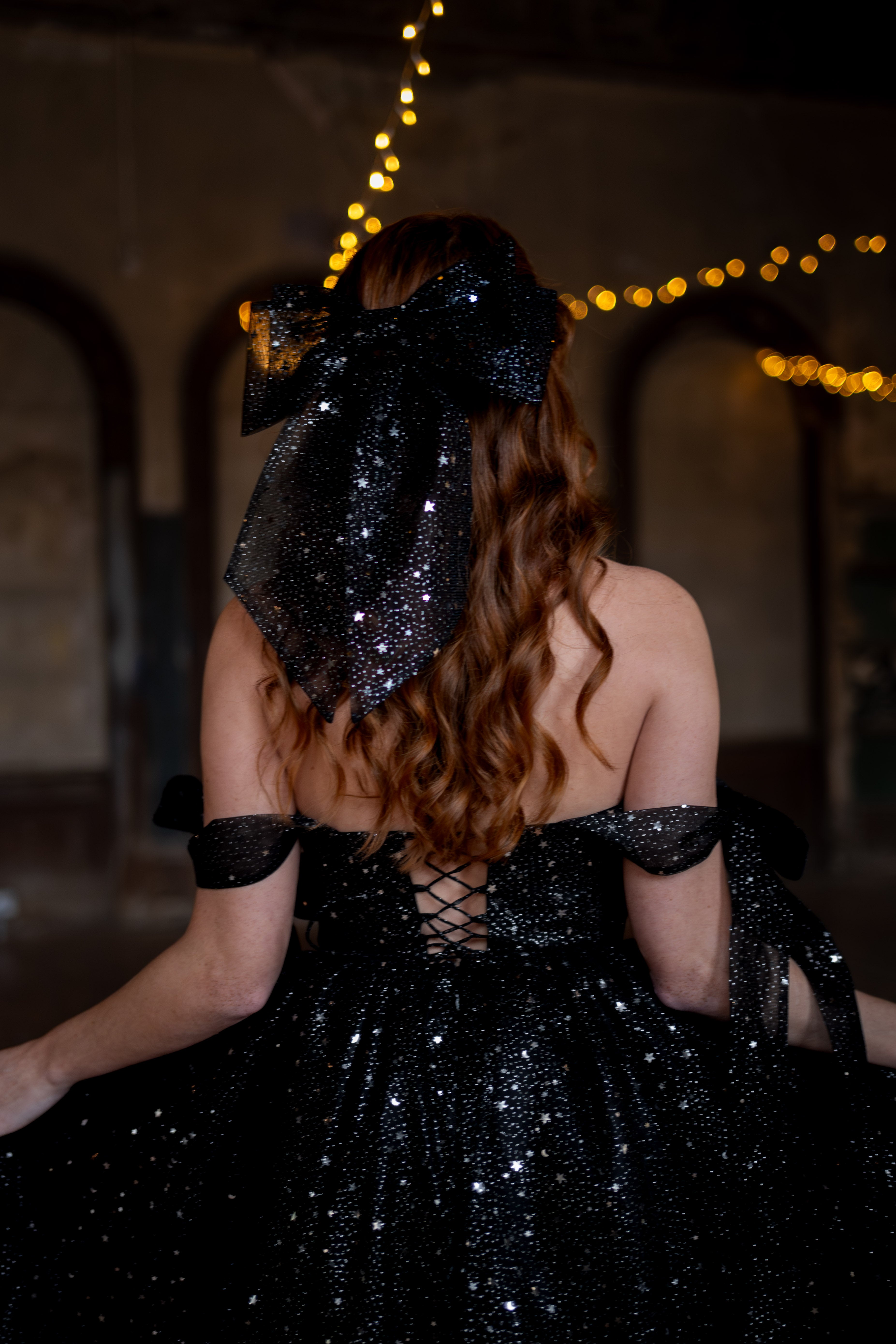 Starry Night Winged Bow