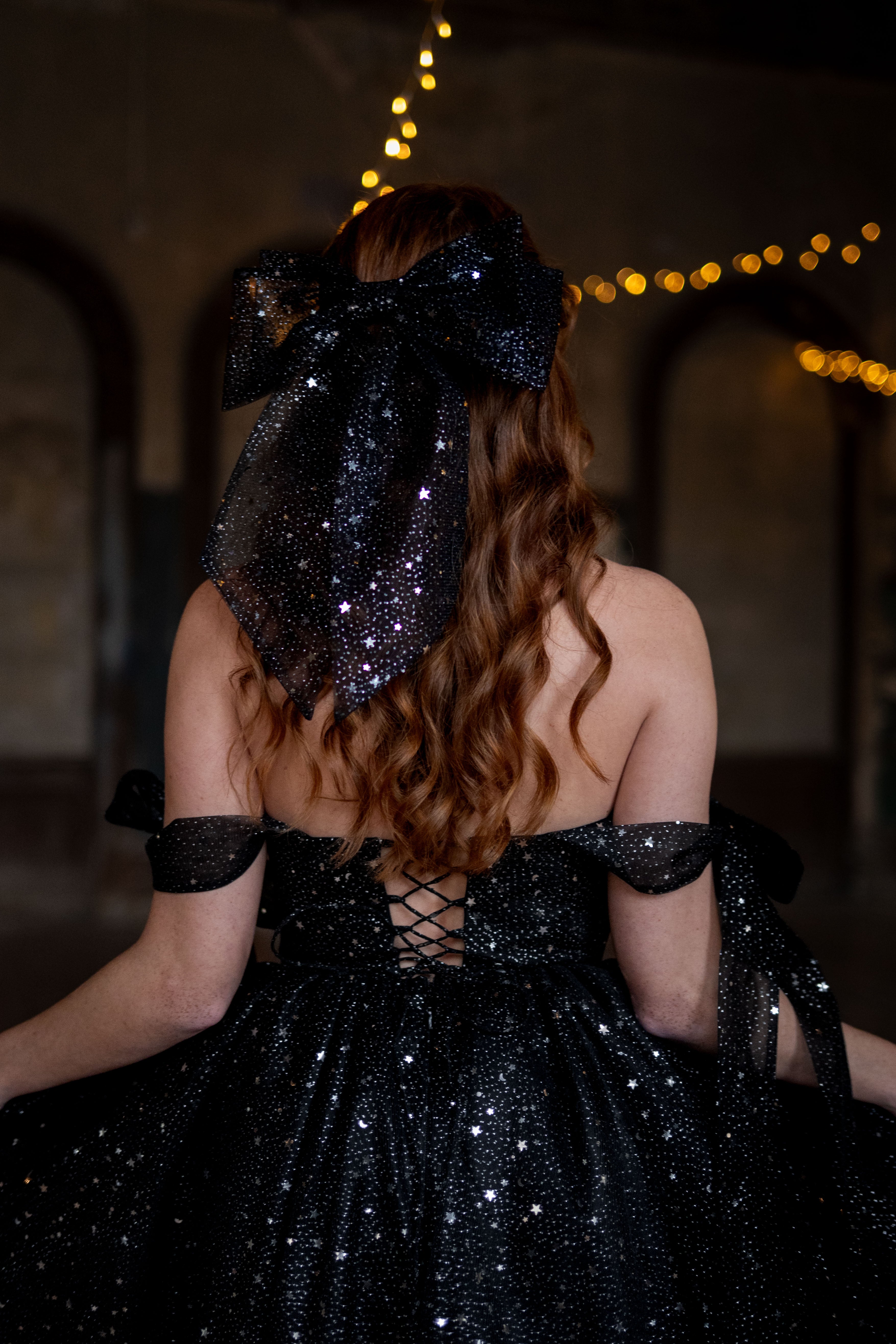 Starry Night Winged Bow