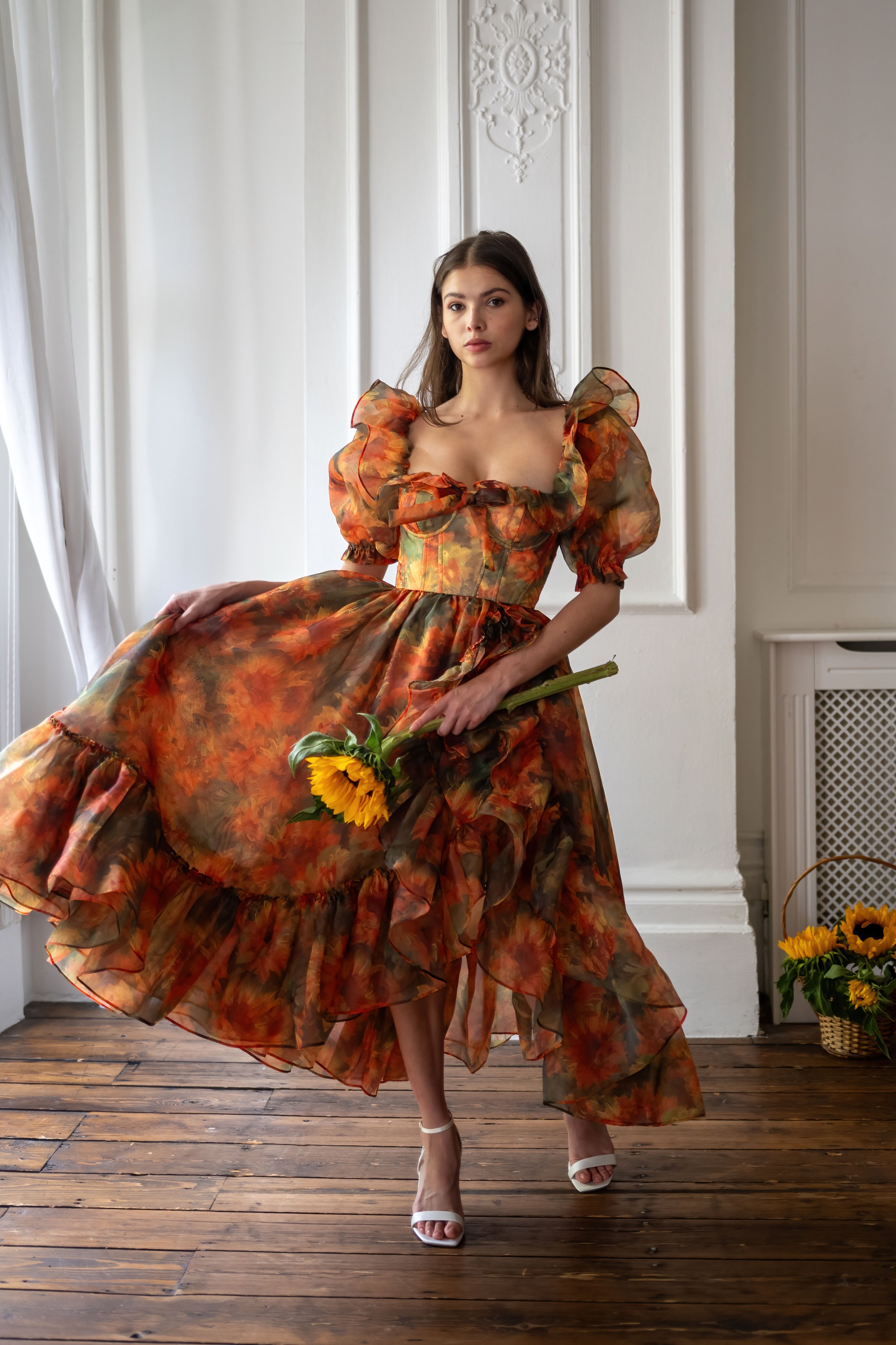 Sunflower Kiss Bluestocking Dress