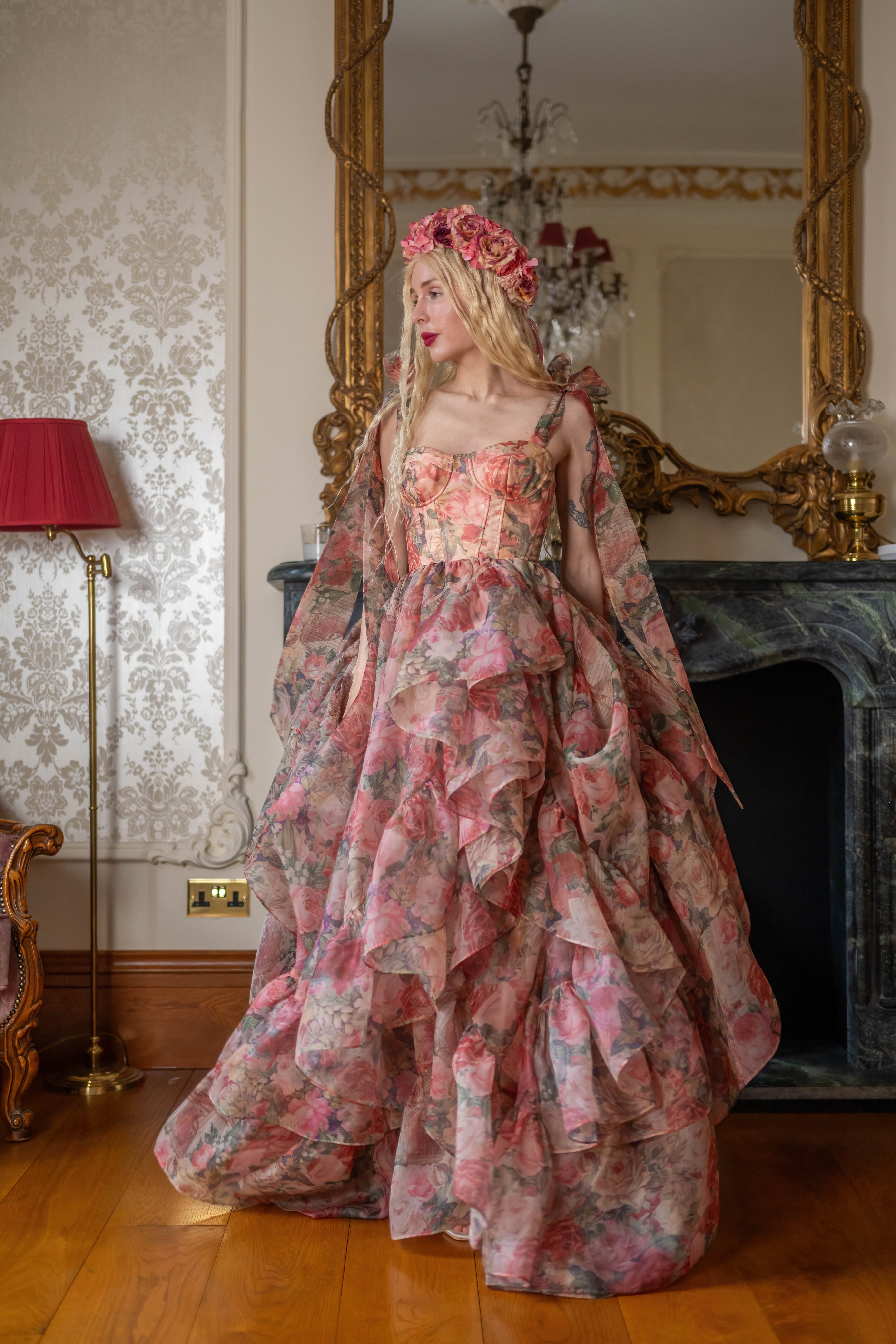 Garden of Eden Empress Train Gown