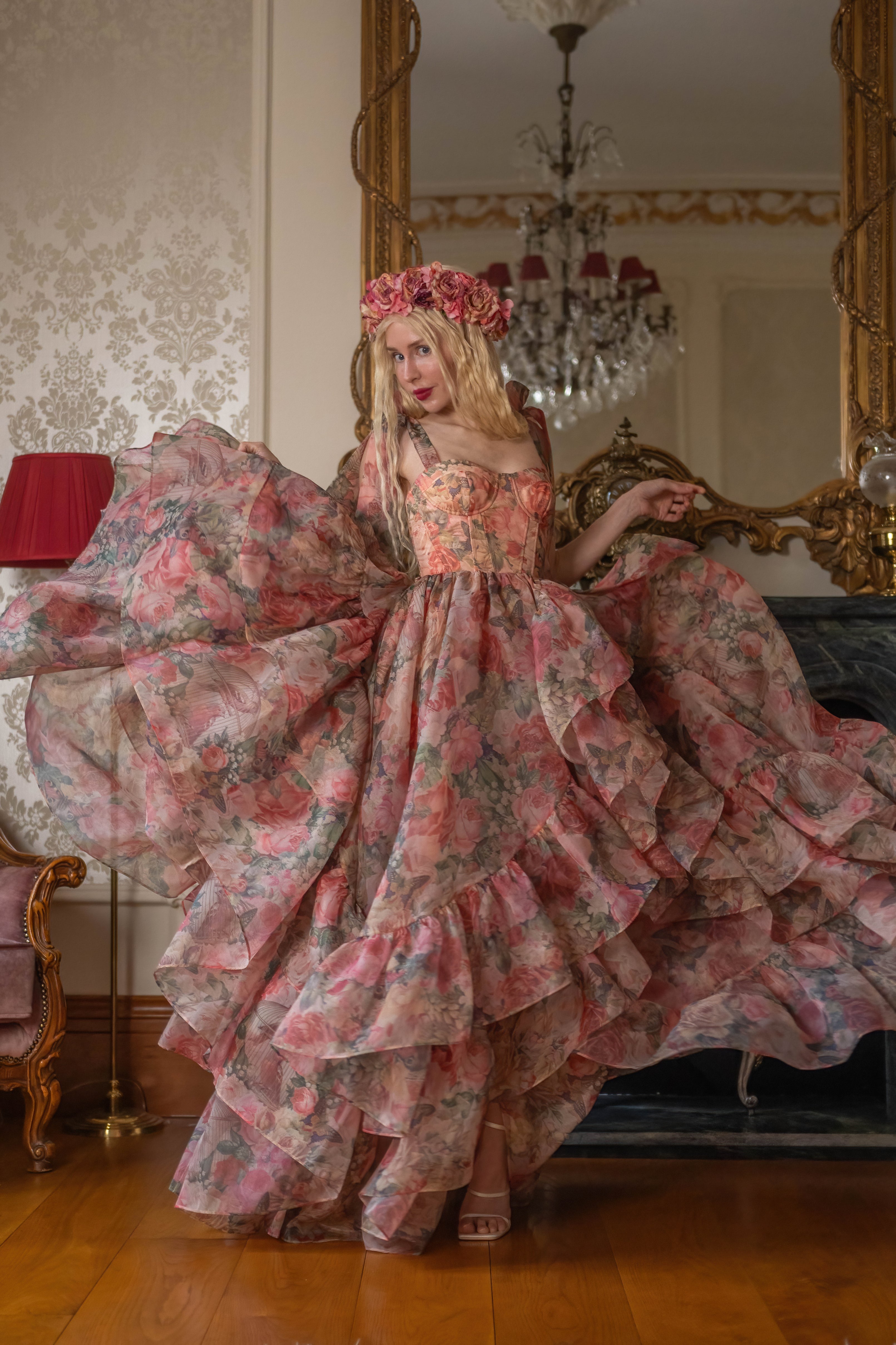 Garden of Eden Empress Train Gown