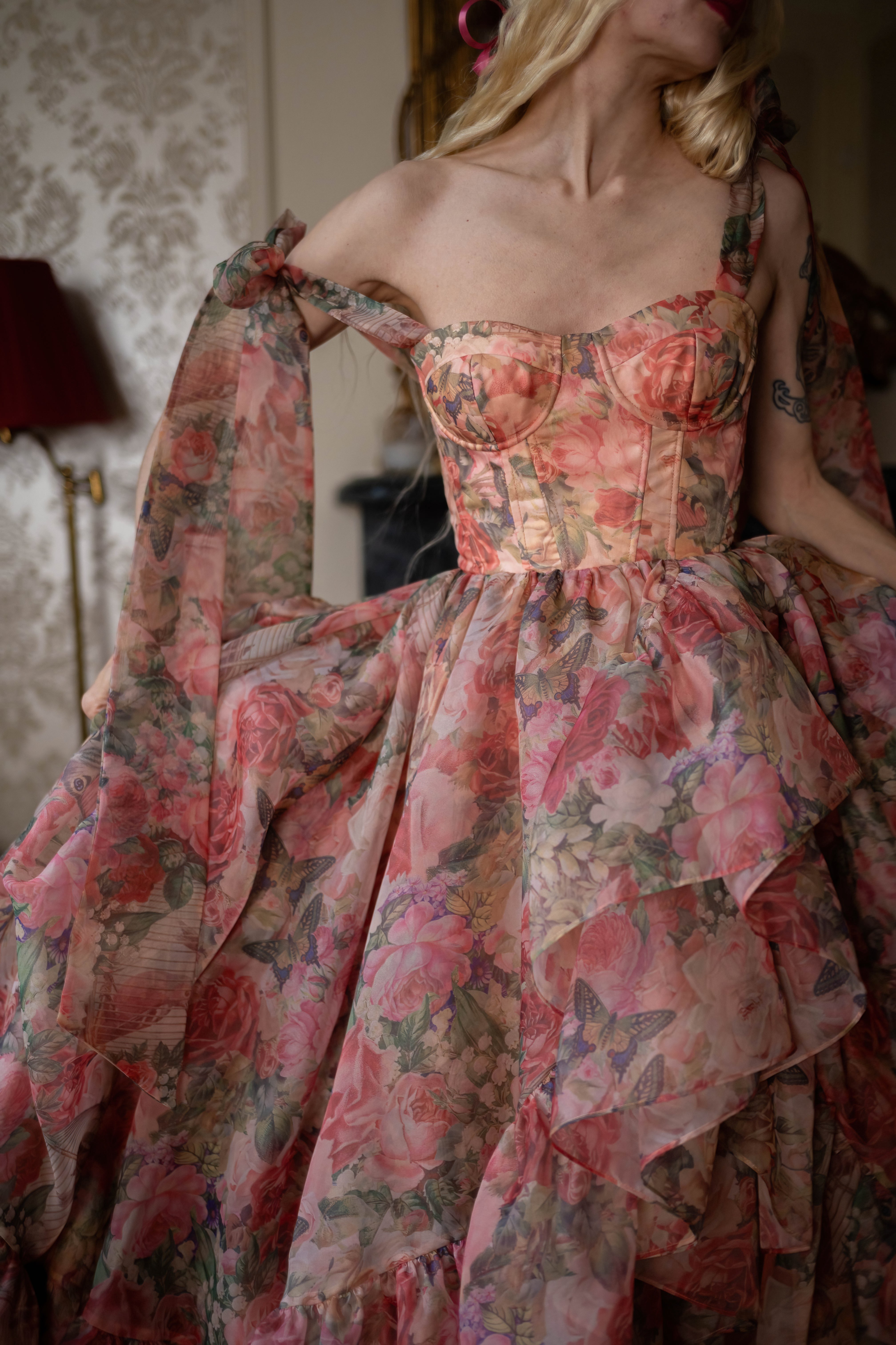 Garden of Eden Empress Train Gown