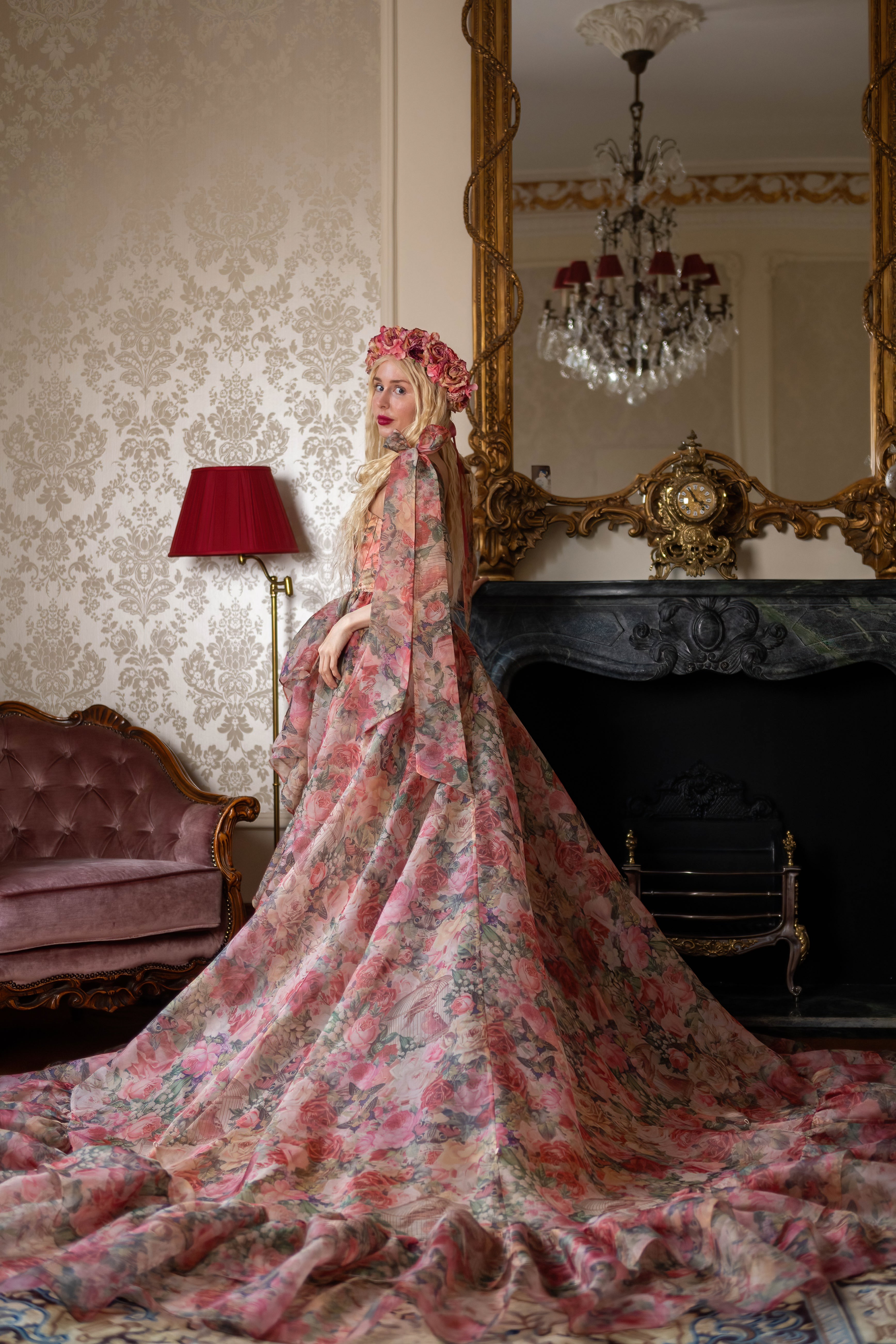 Garden of Eden Empress Train Gown