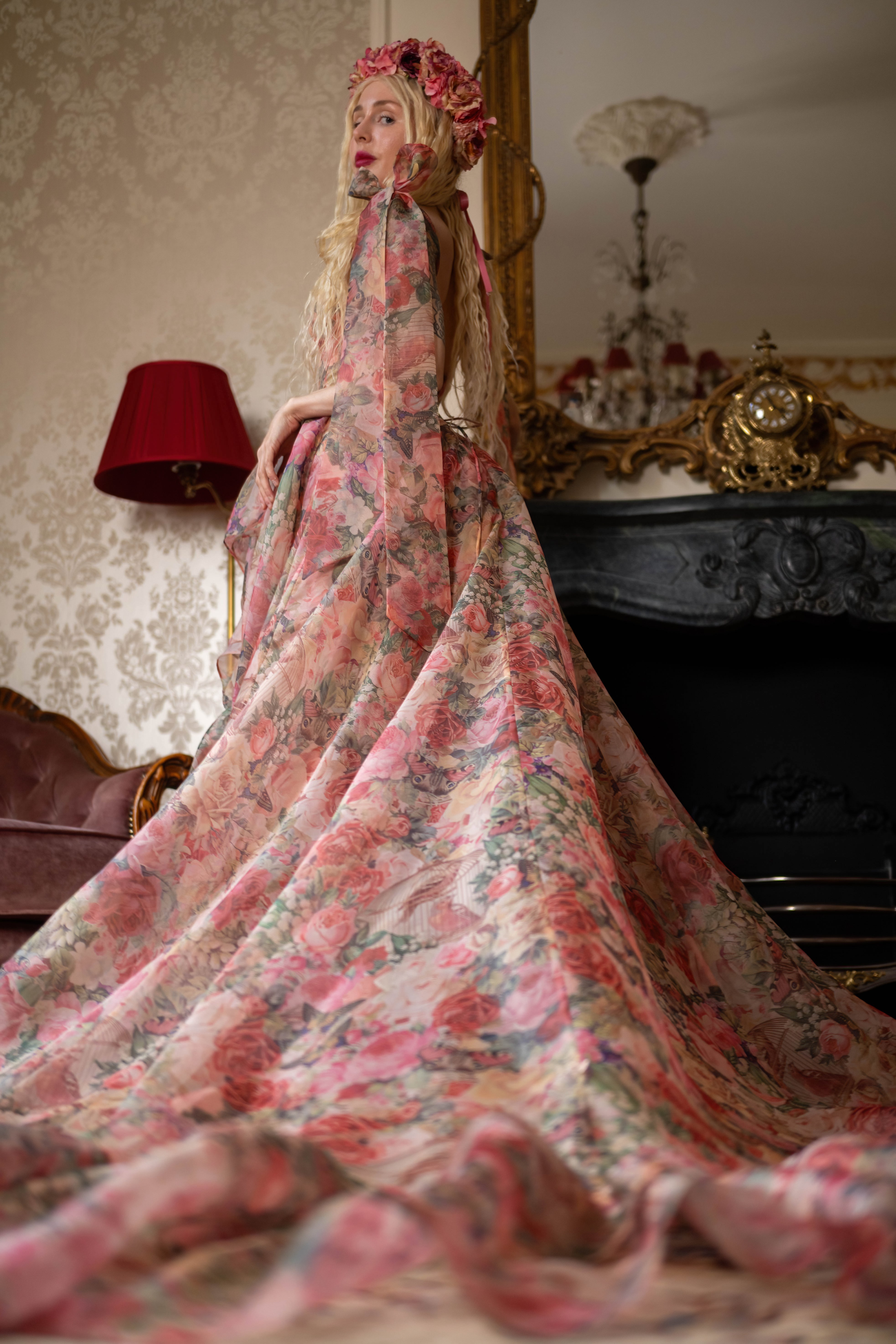 Garden of Eden Empress Train Gown