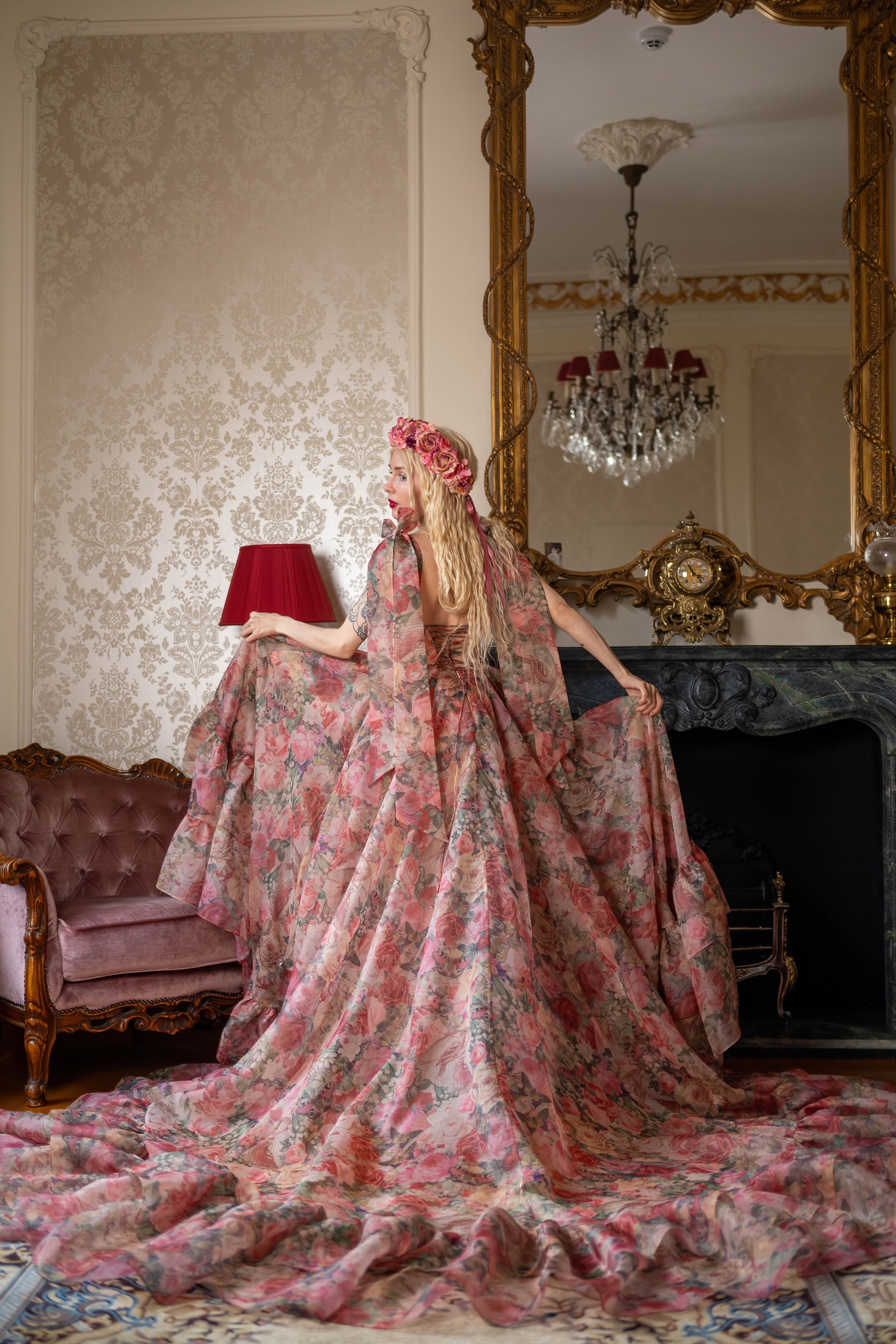 Garden of Eden Empress Train Gown