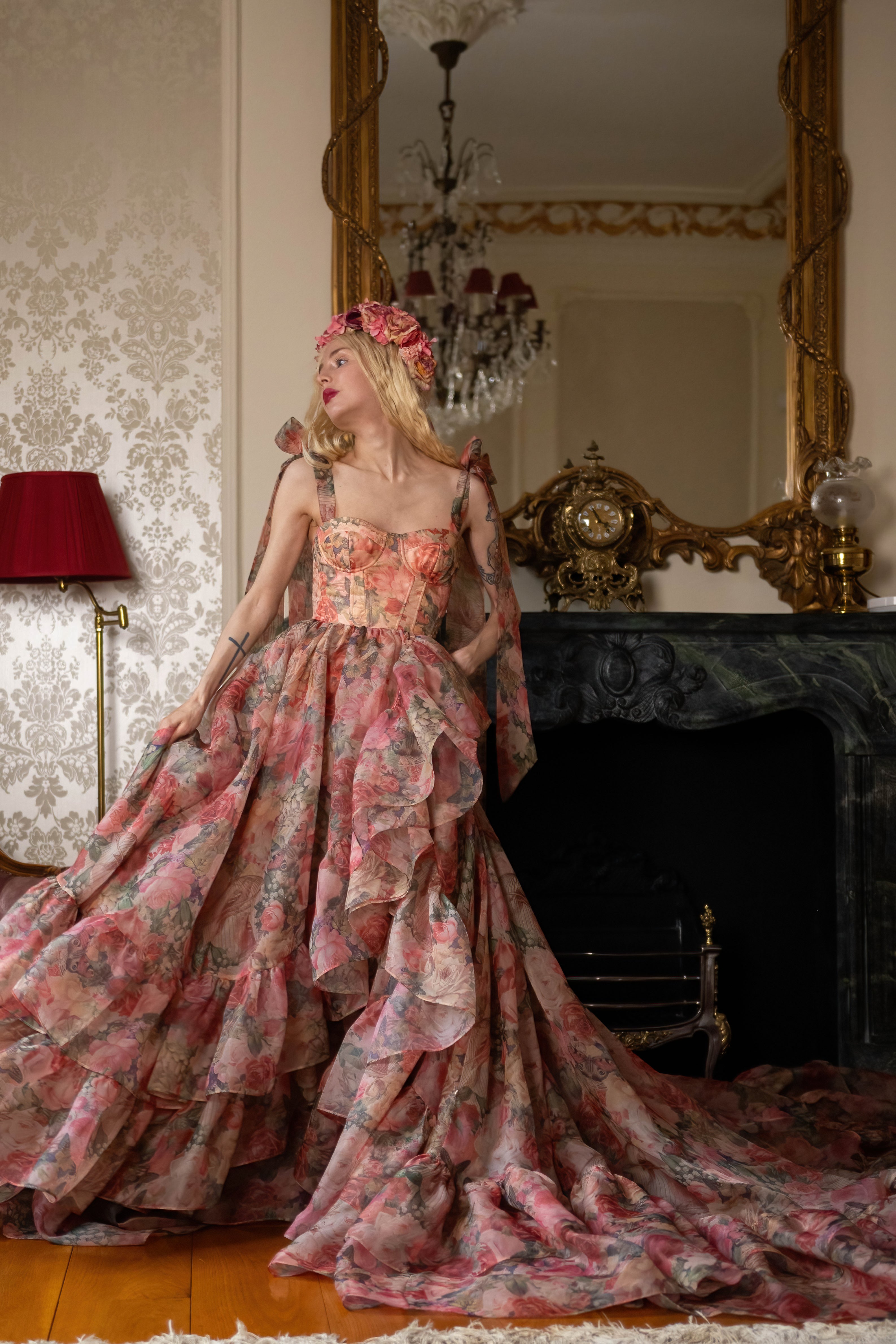 Garden of Eden Empress Train Gown