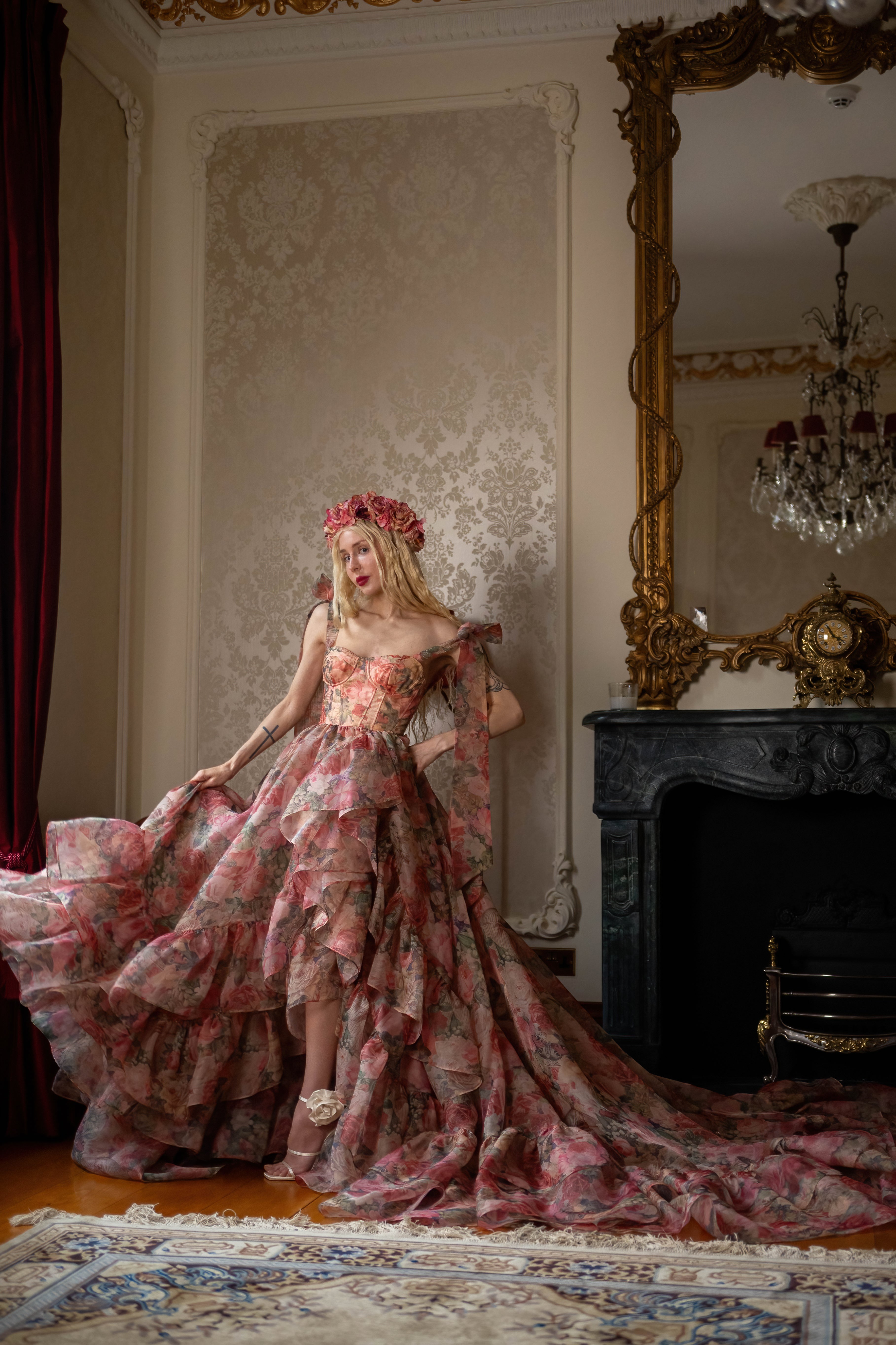 Garden of Eden Empress Train Gown
