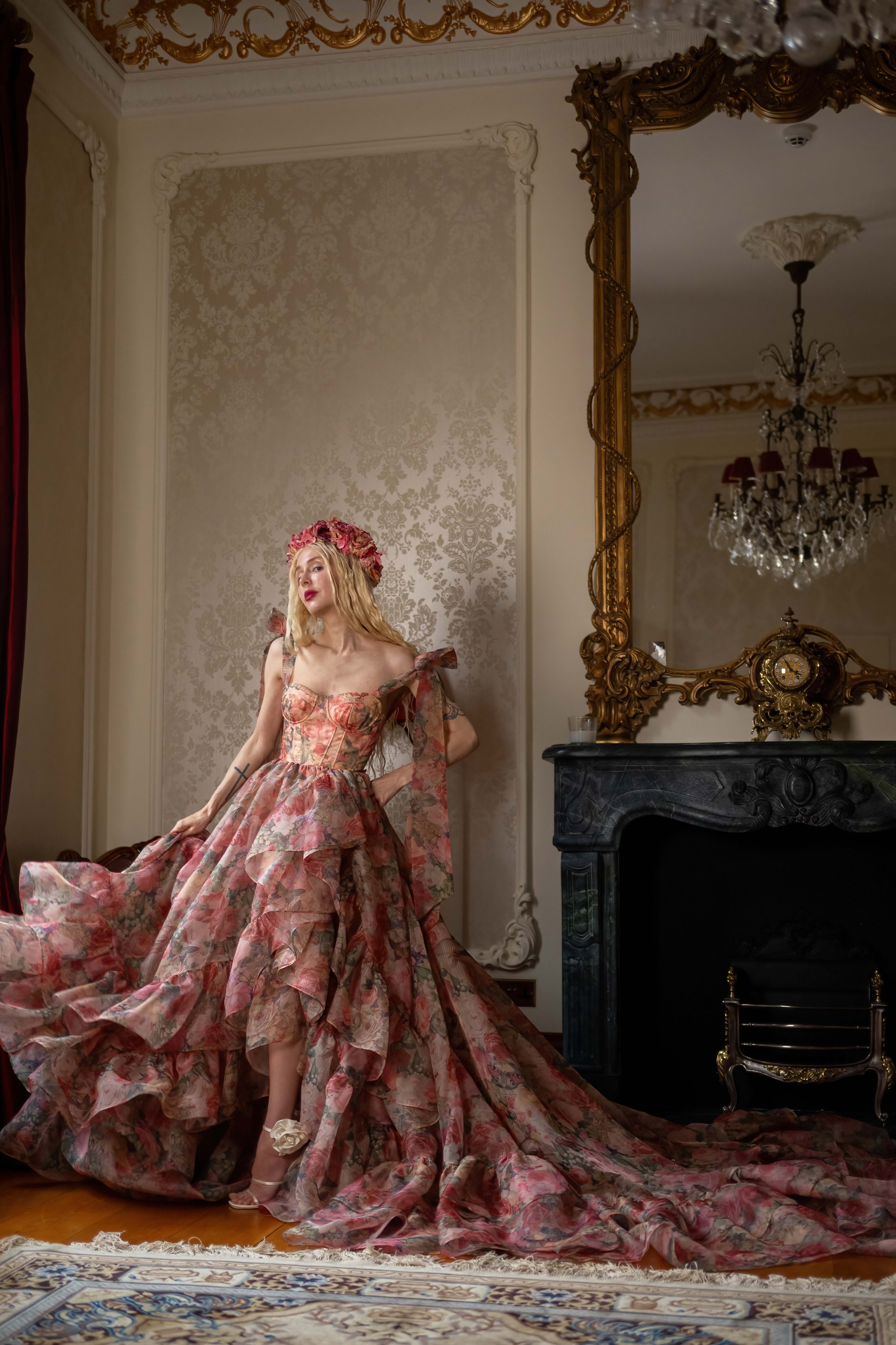 Garden of Eden Empress Train Gown