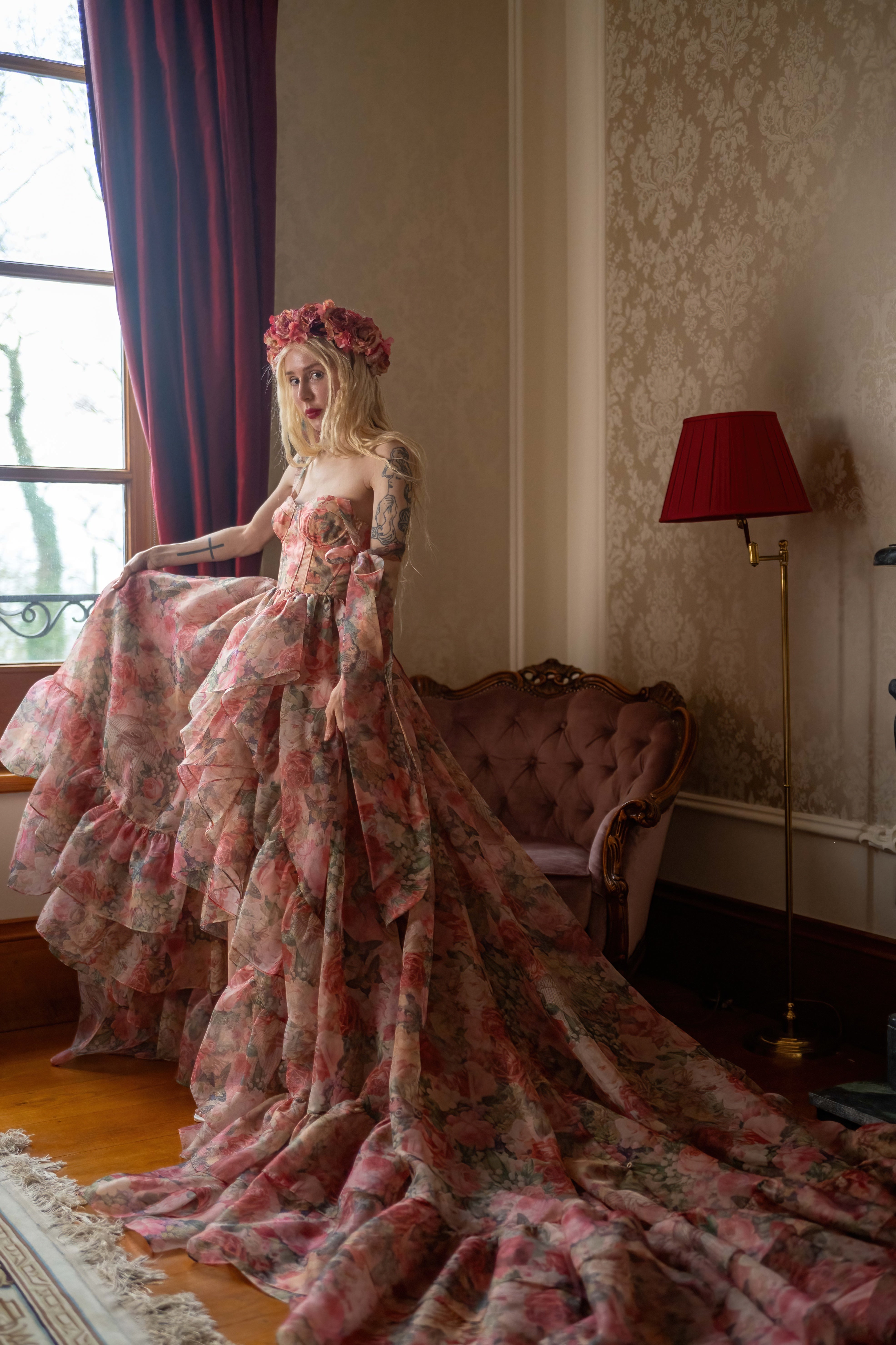 Garden of Eden Empress Train Gown