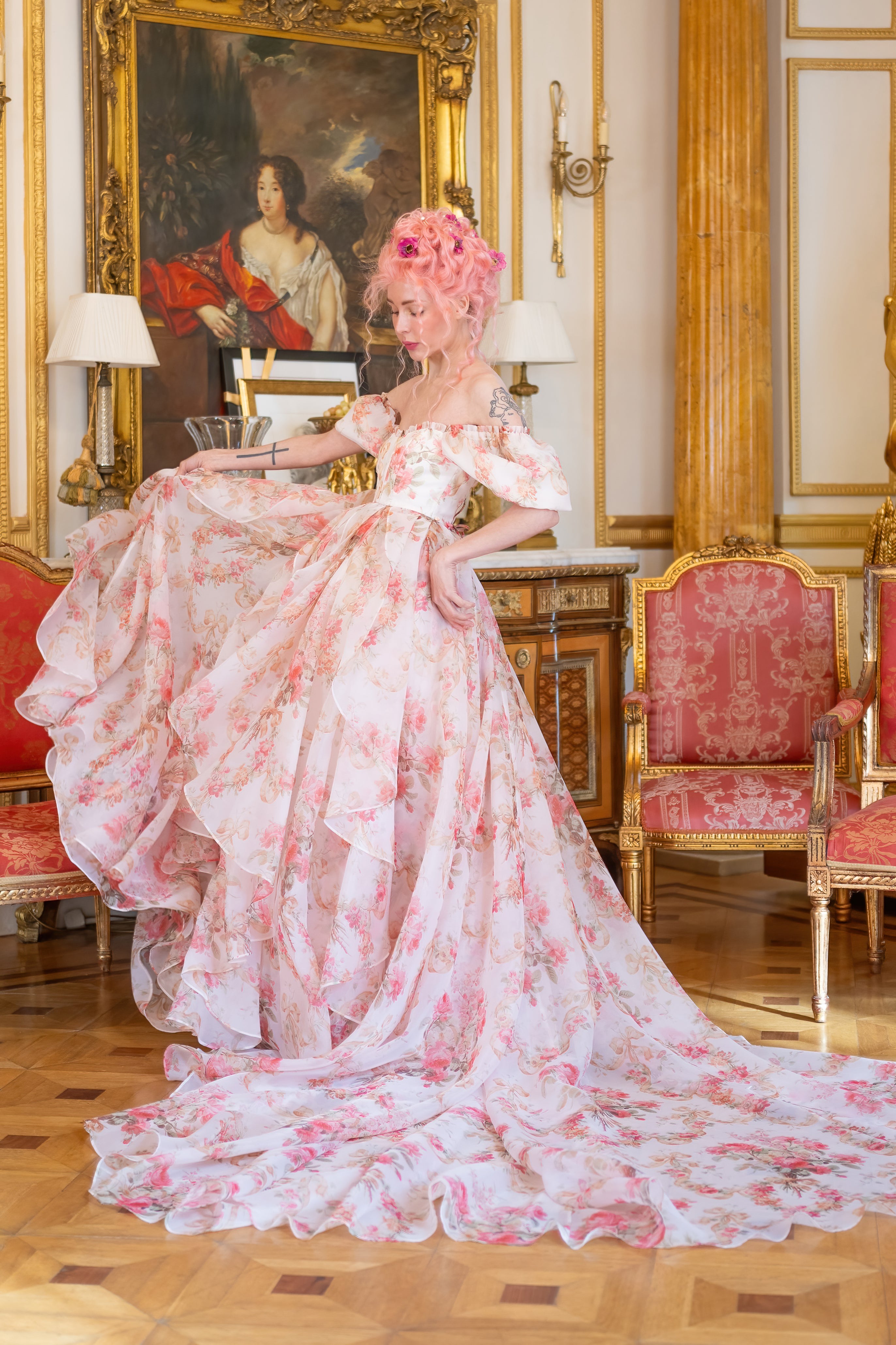 Venetian Rose Renaissance Gown