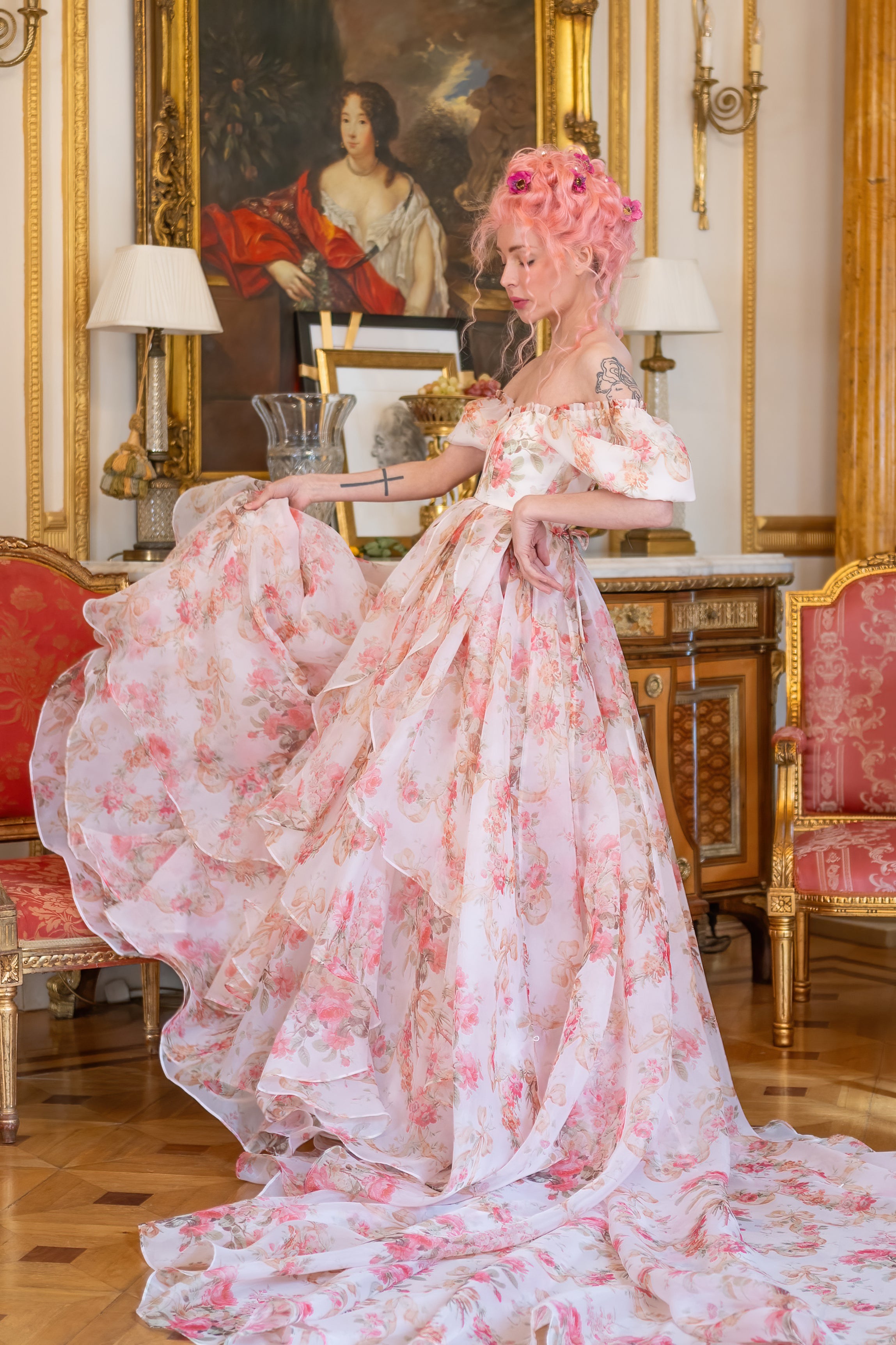 Venetian Rose Renaissance Gown