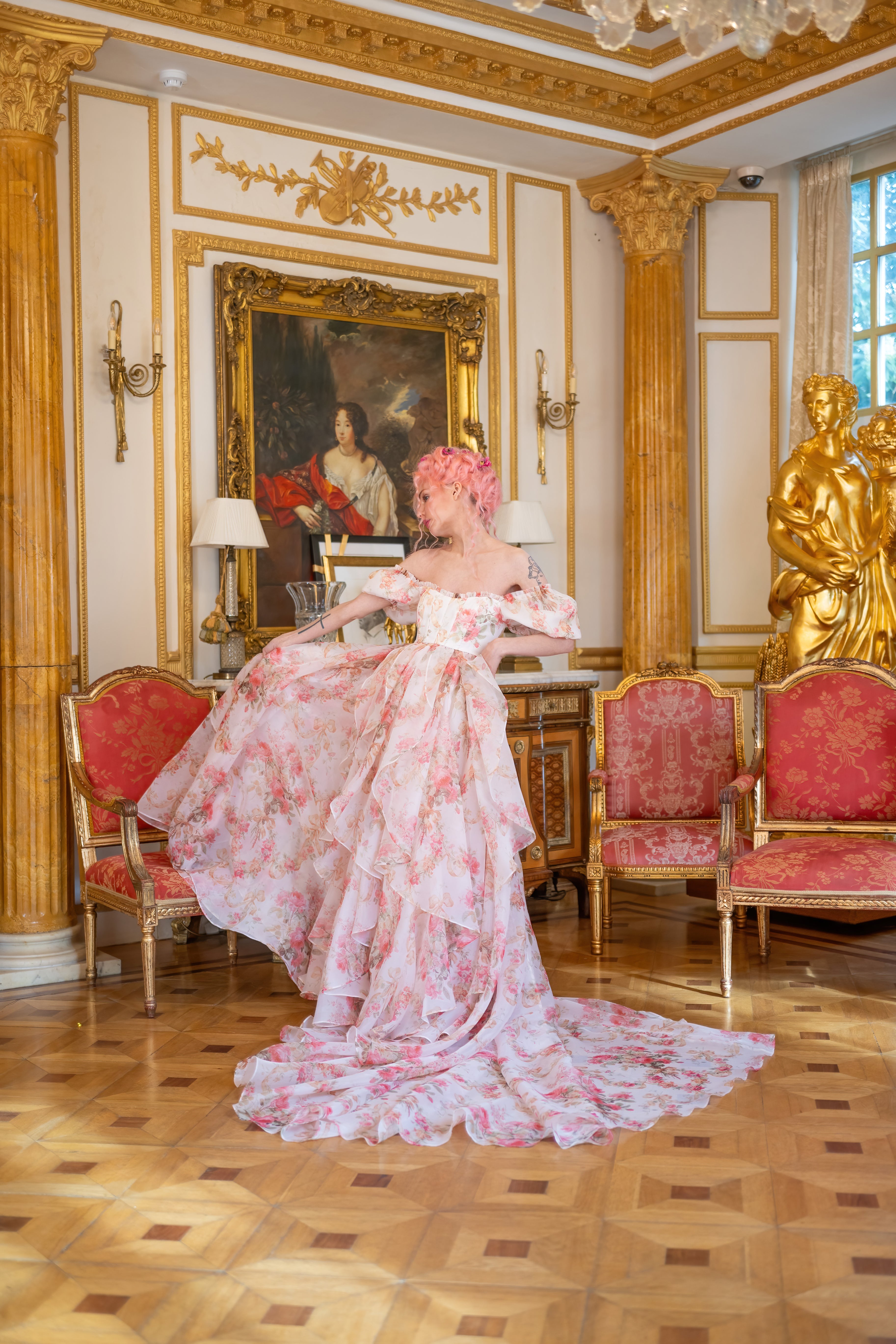 Venetian Rose Renaissance Gown