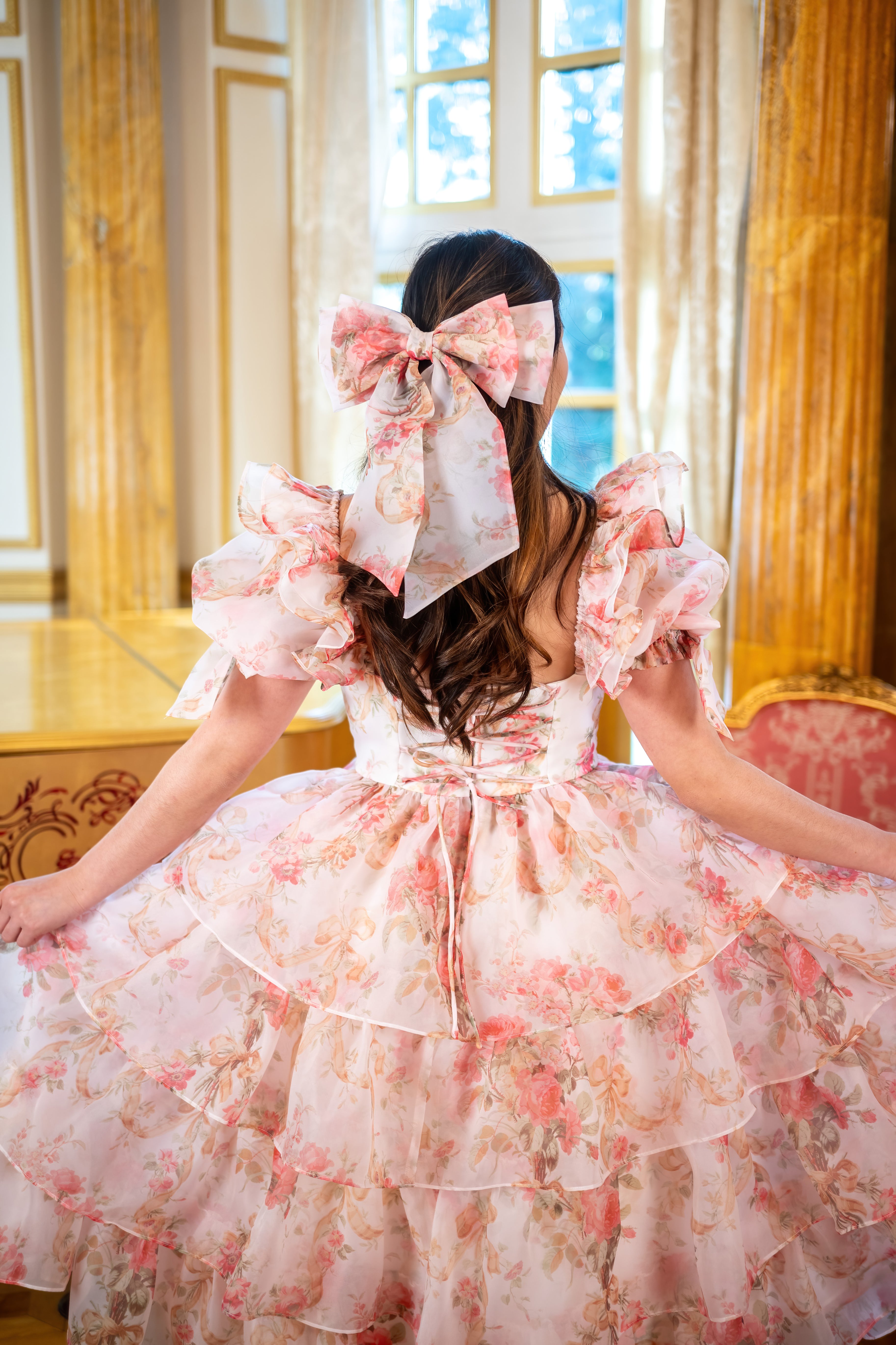Venetian Rose Winged Bow