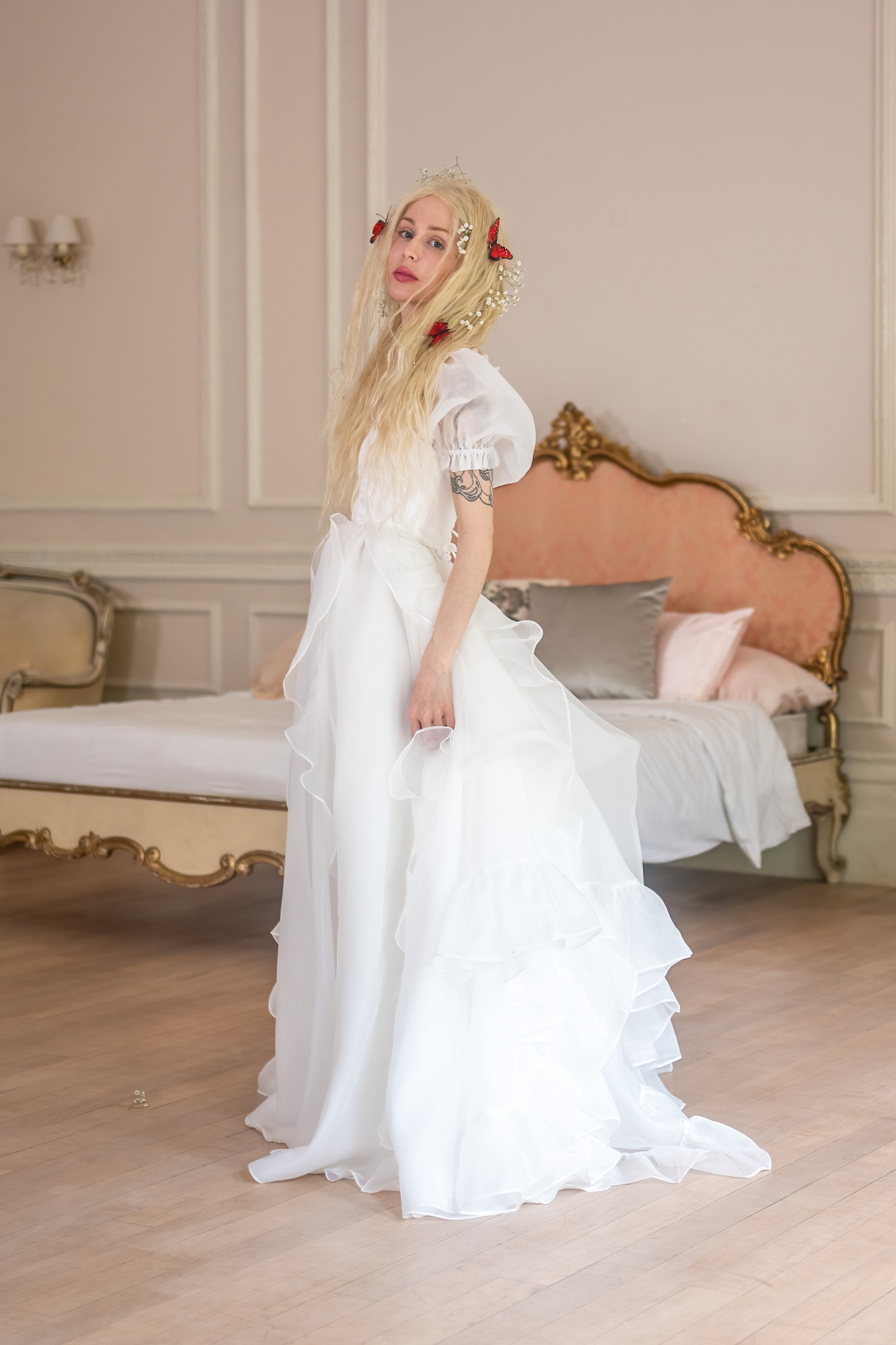 White Swan Chateau Gown