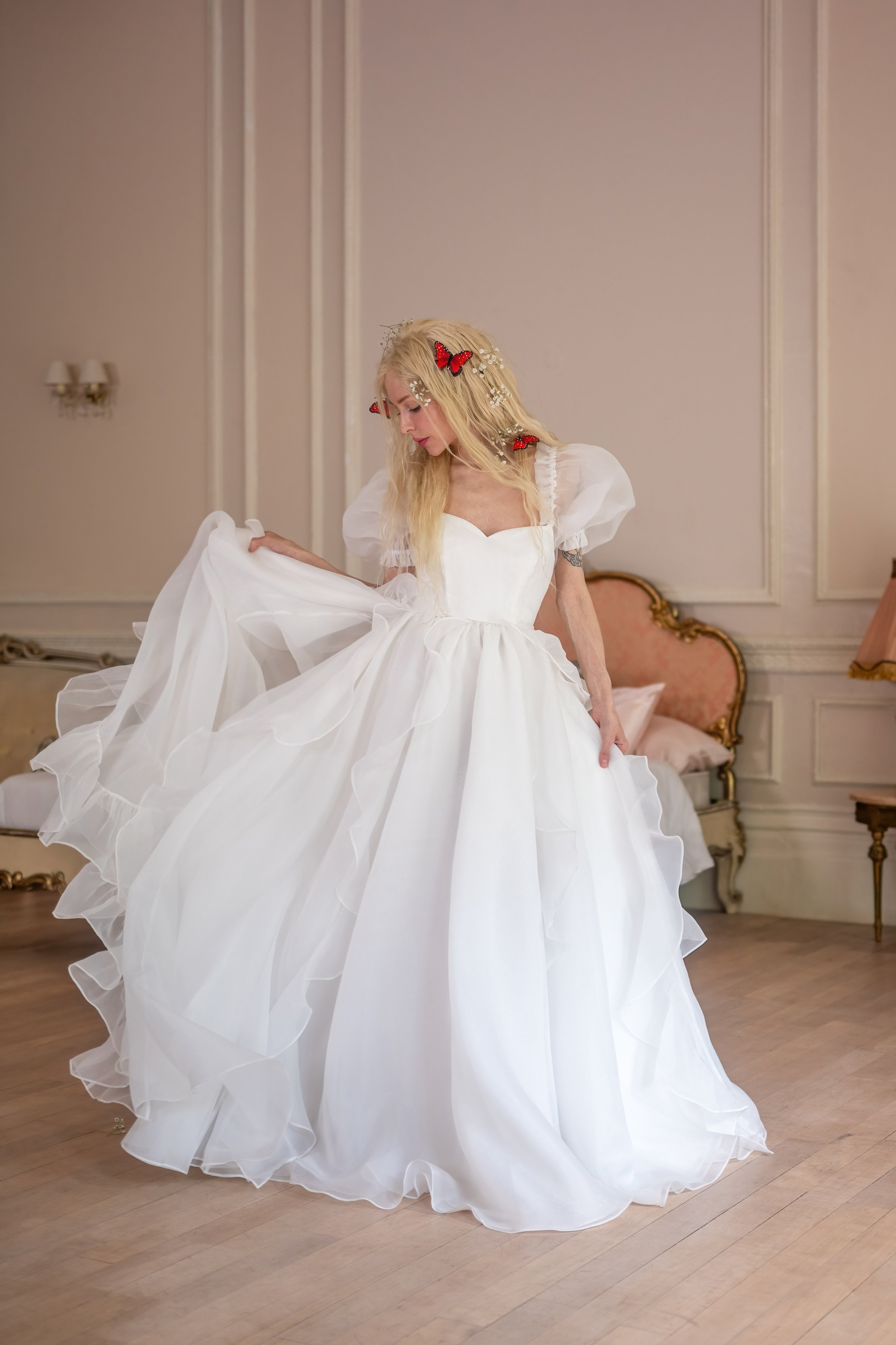 White Swan Chateau Gown
