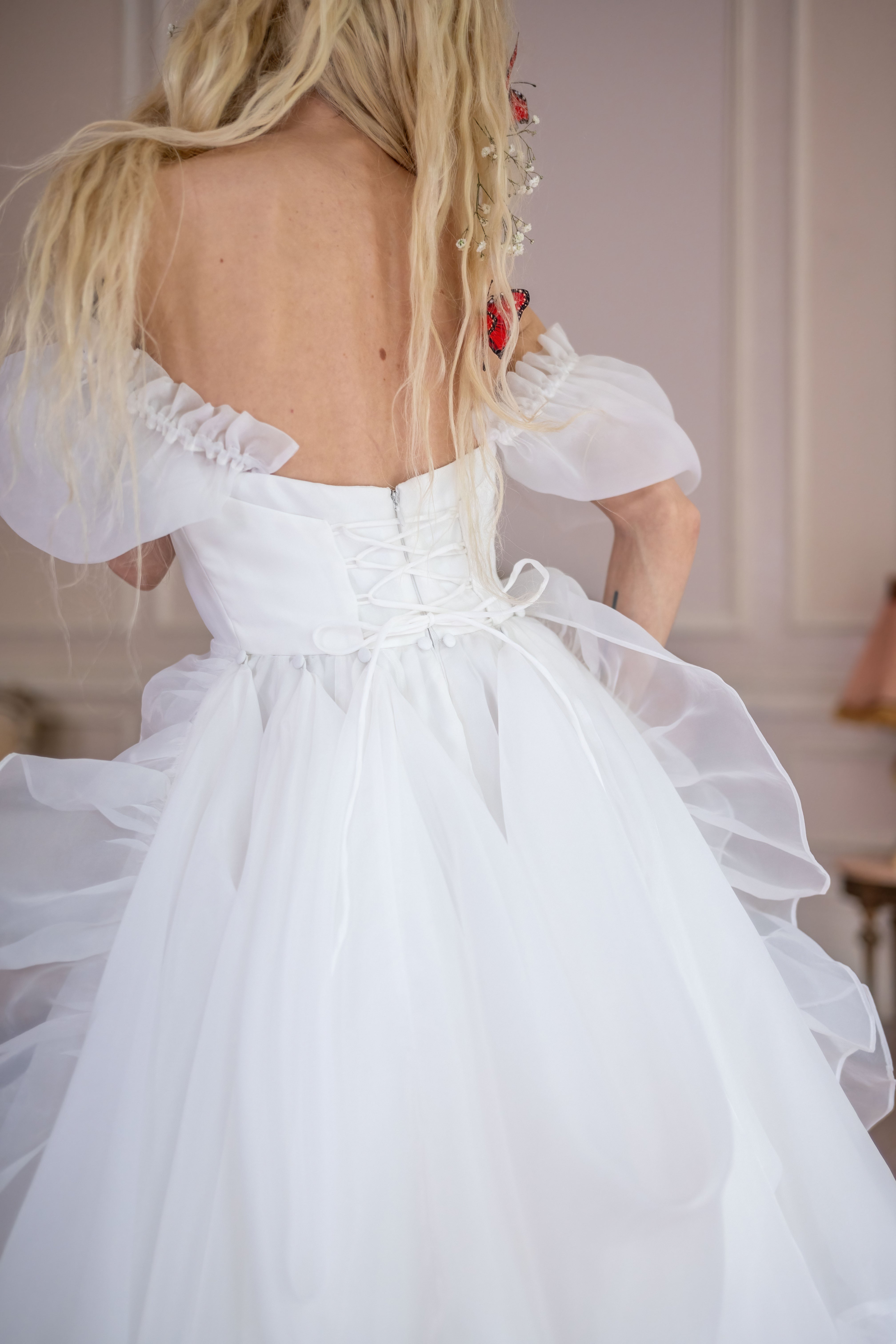 White Swan Chateau Gown