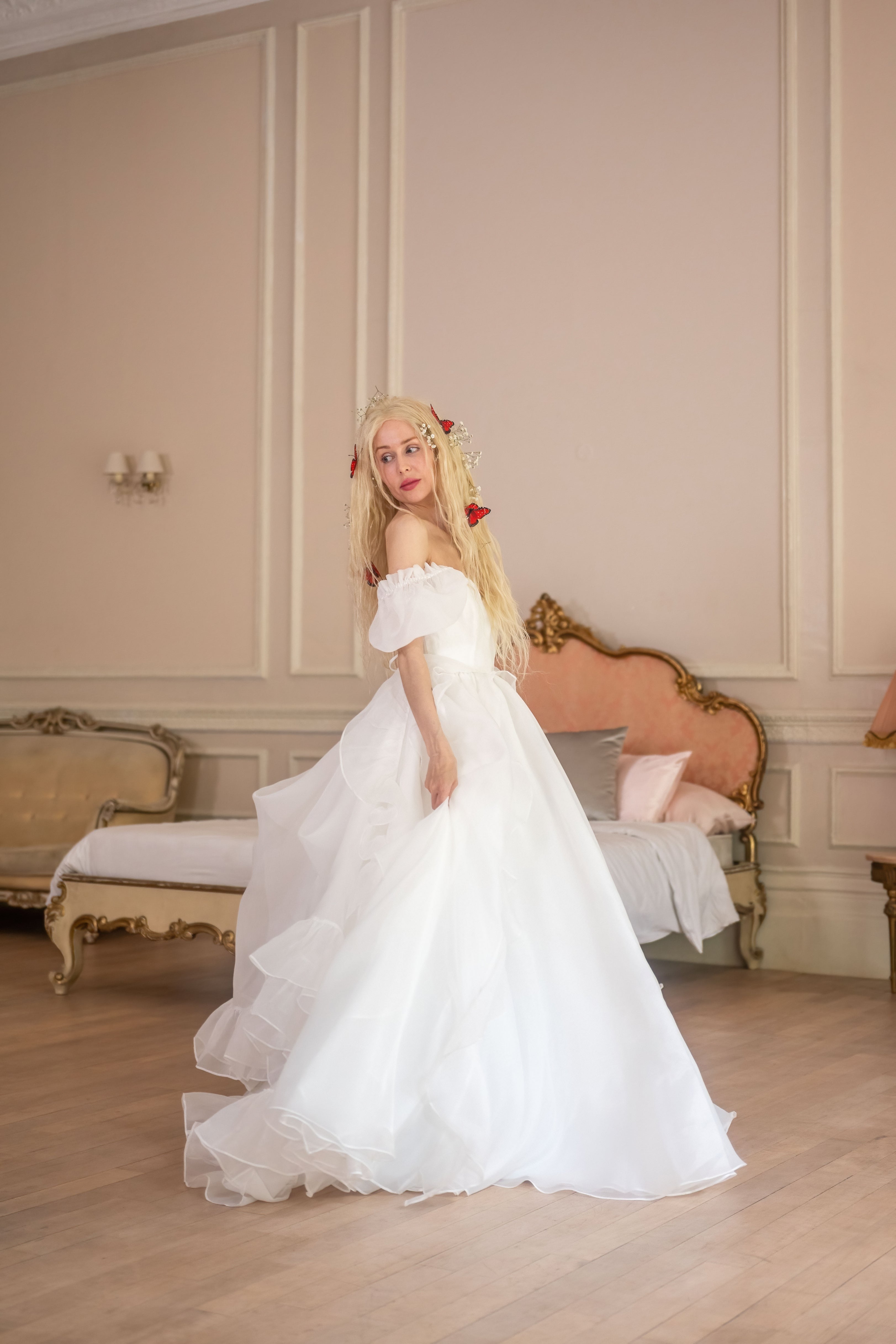 White Swan Chateau Gown