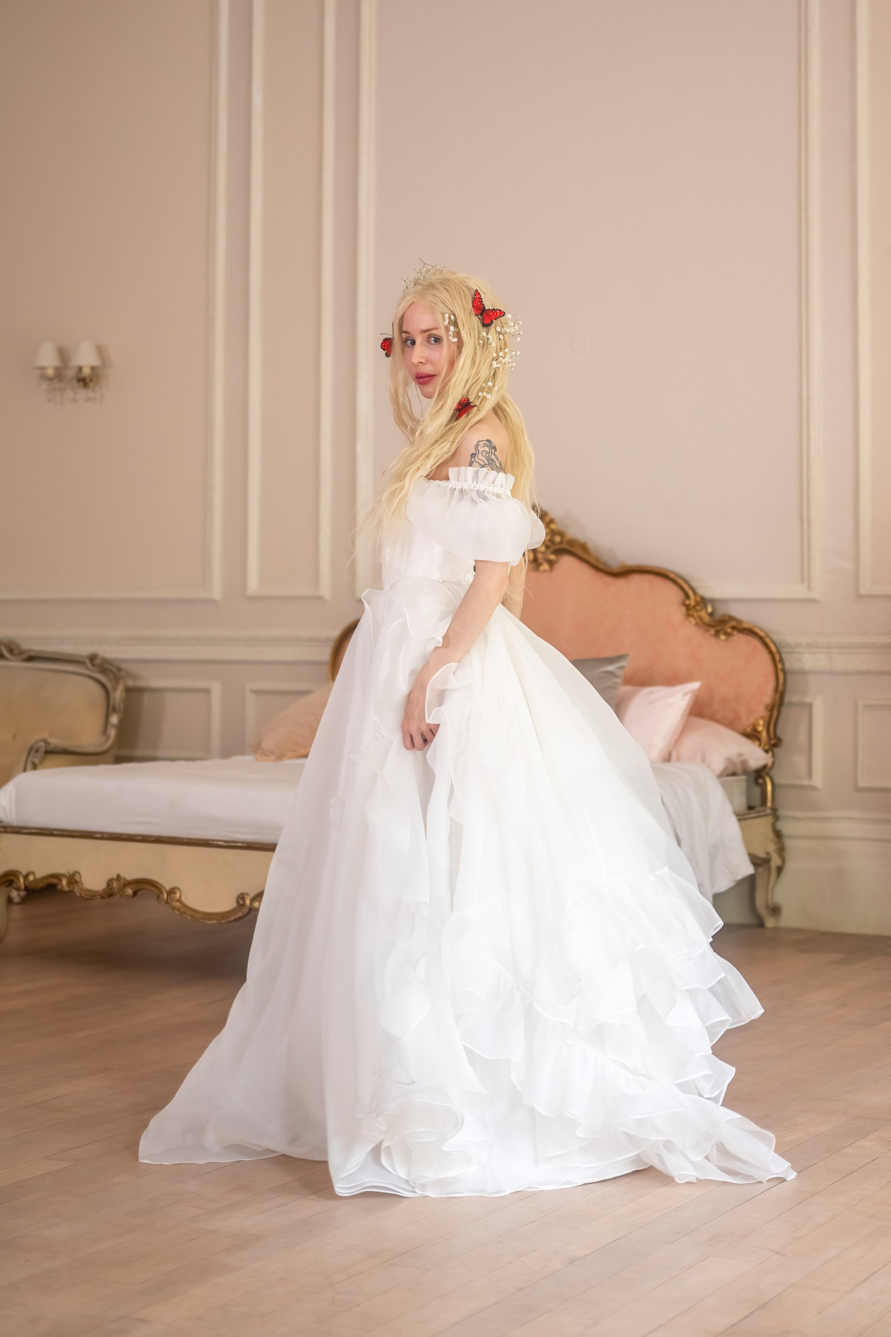 White Swan Chateau Gown