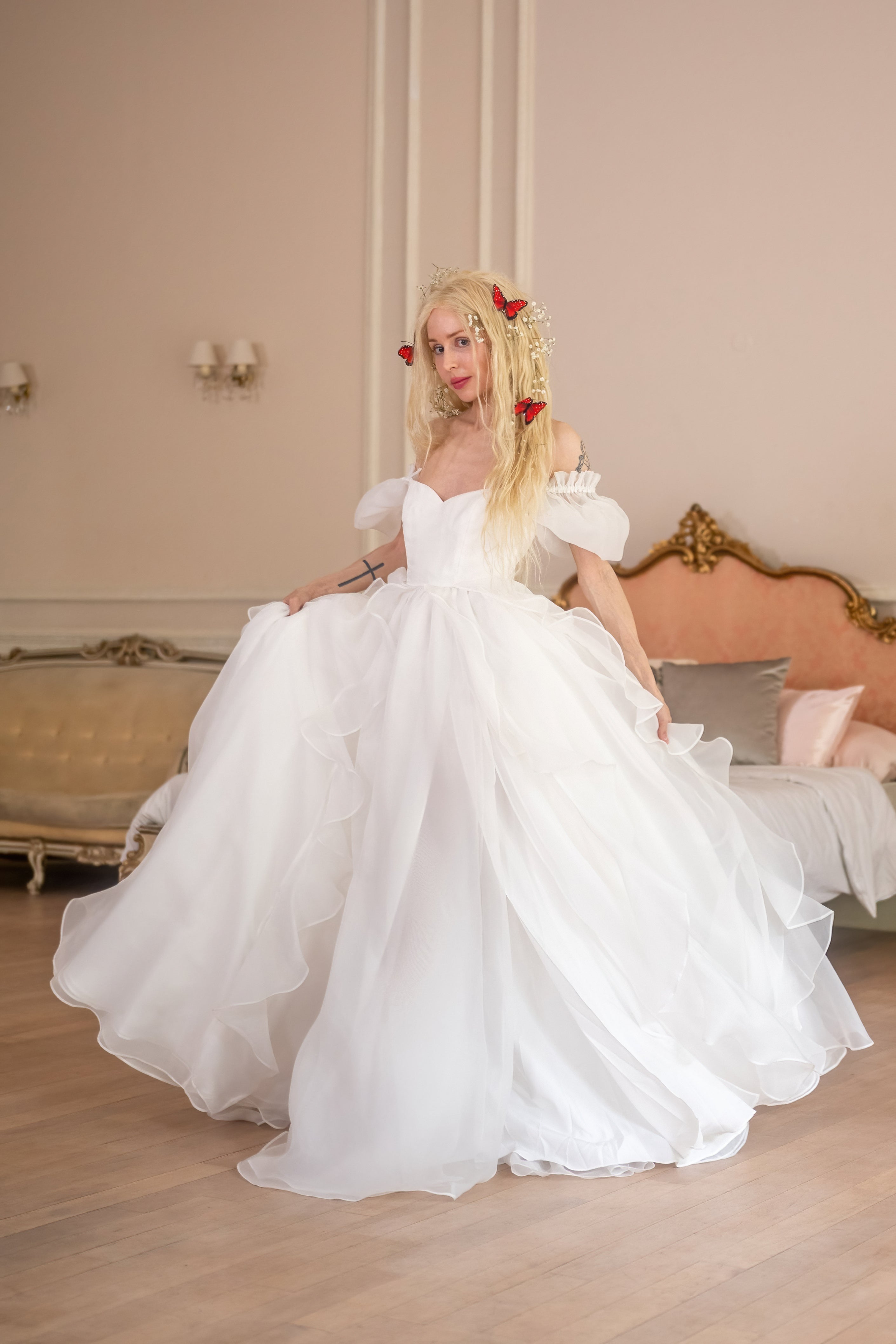 White Swan Chateau Gown