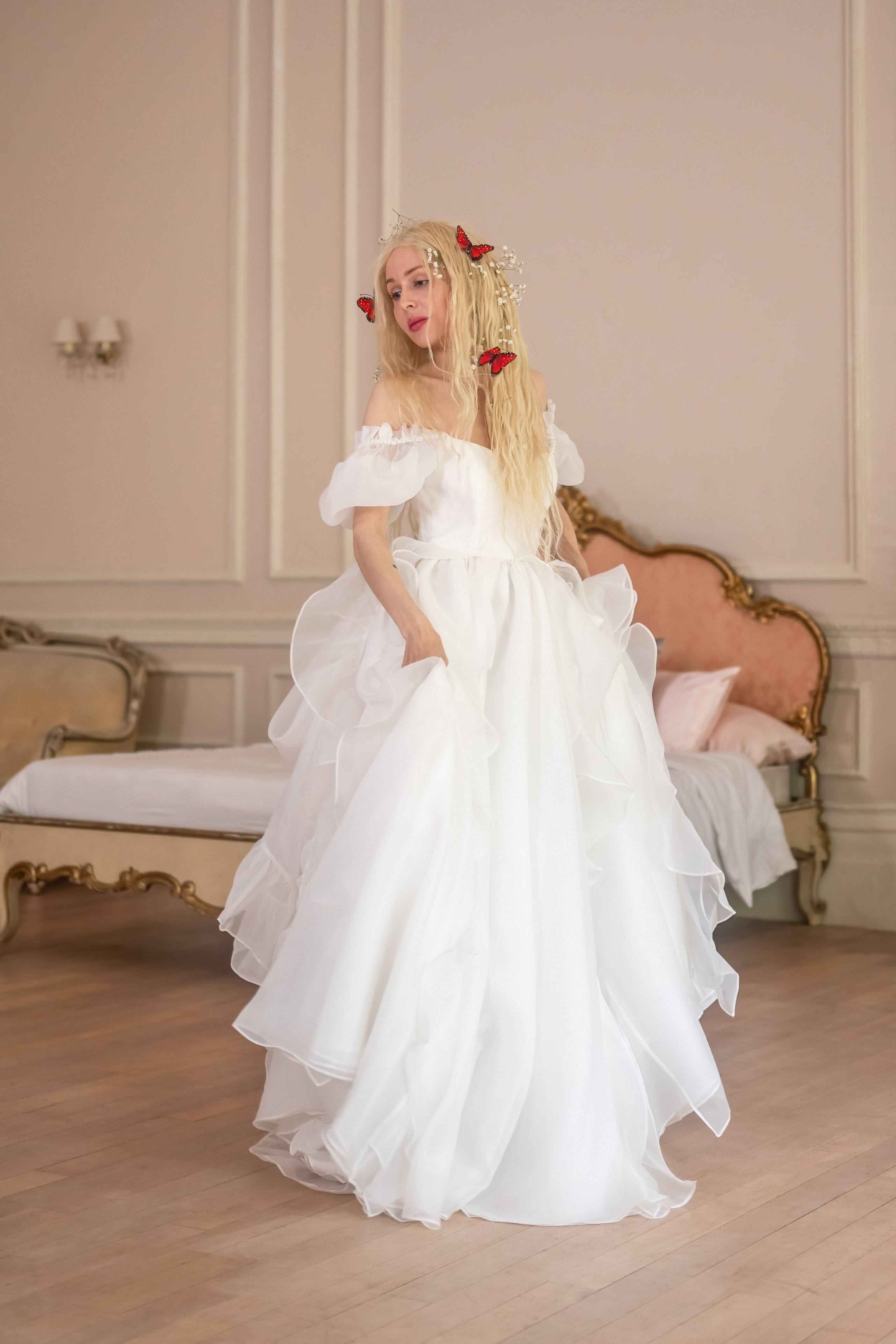 White Swan Chateau Gown