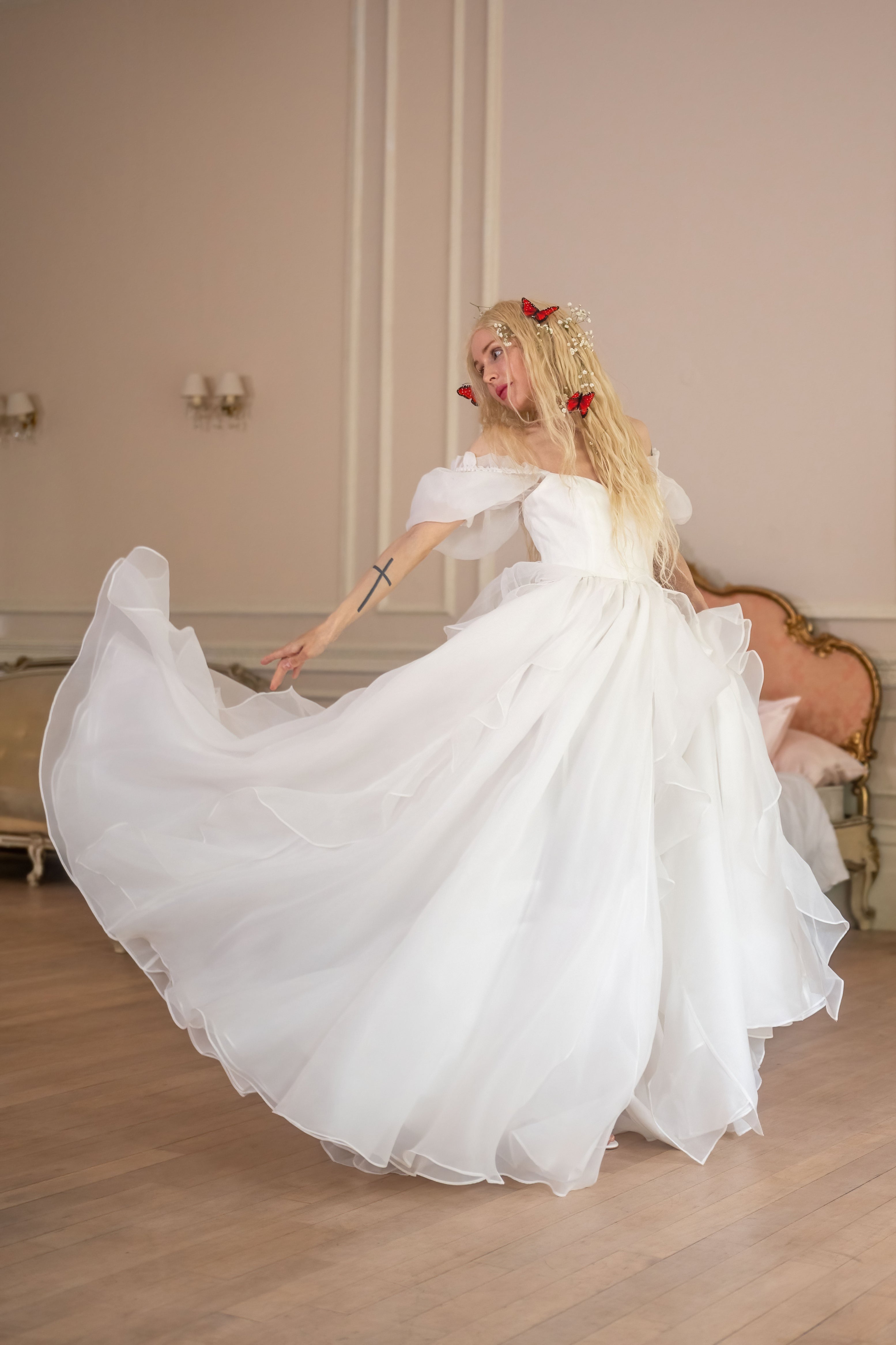 White Swan Chateau Gown
