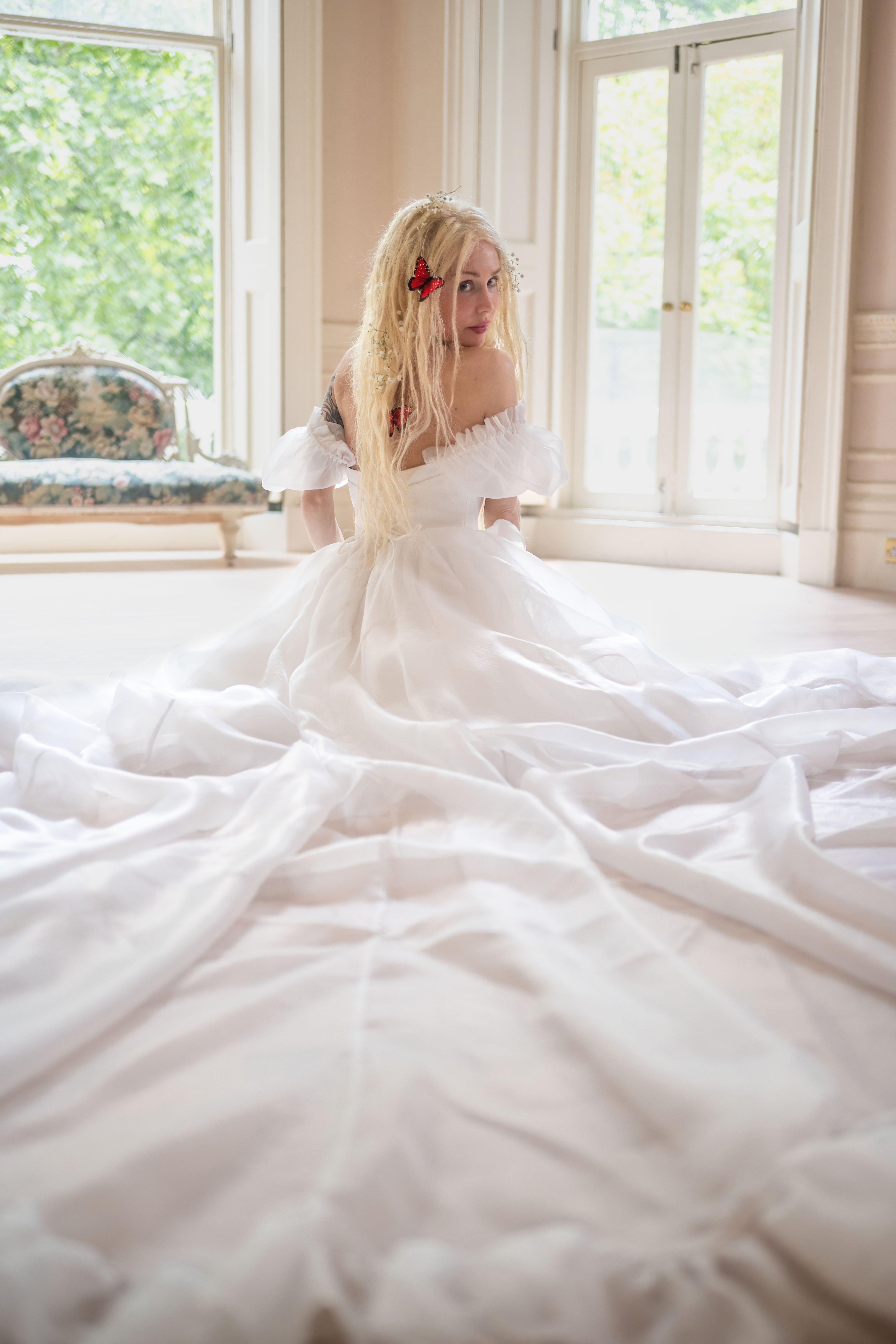 White Swan Chateau Gown