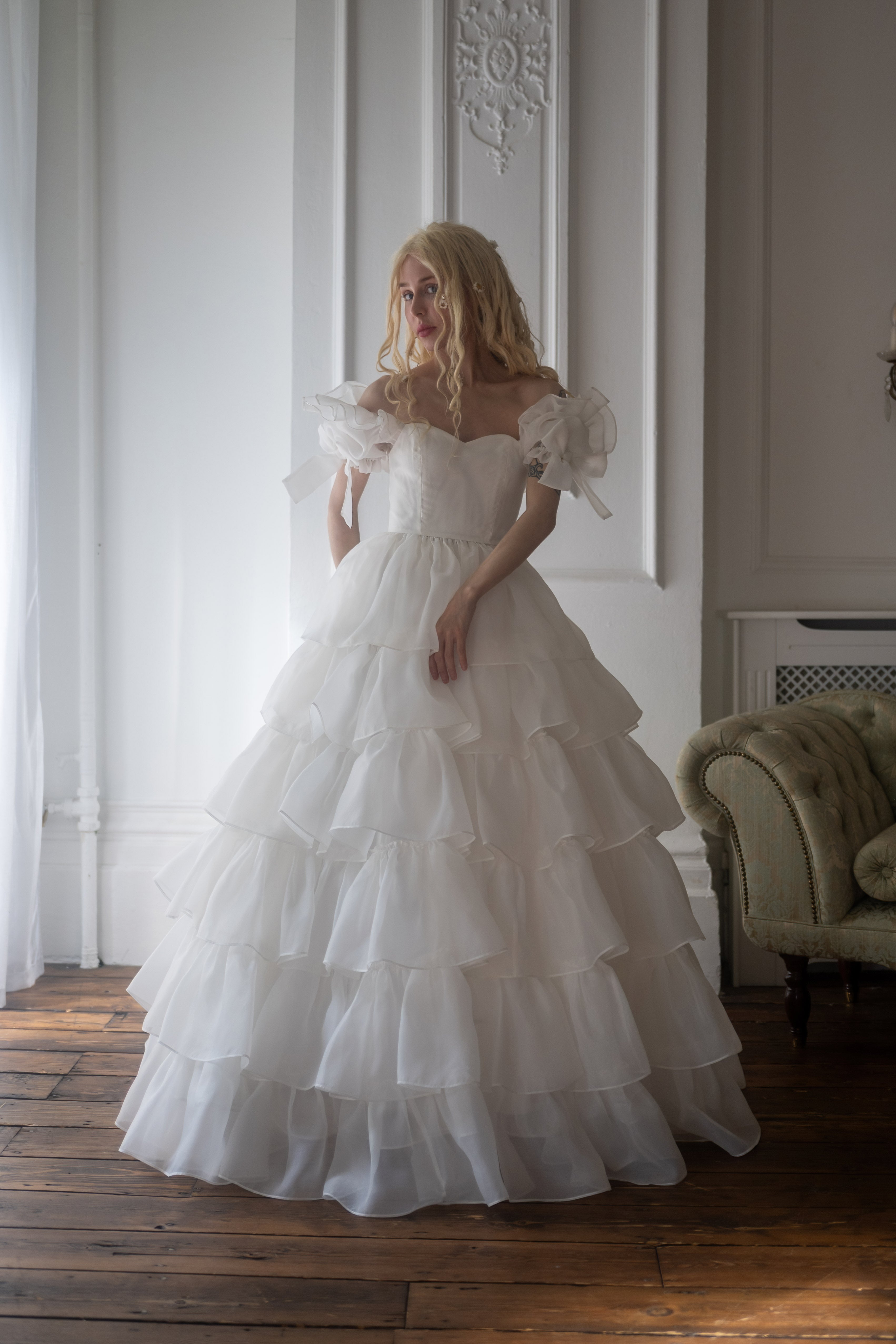 White Swan Debutante Gown