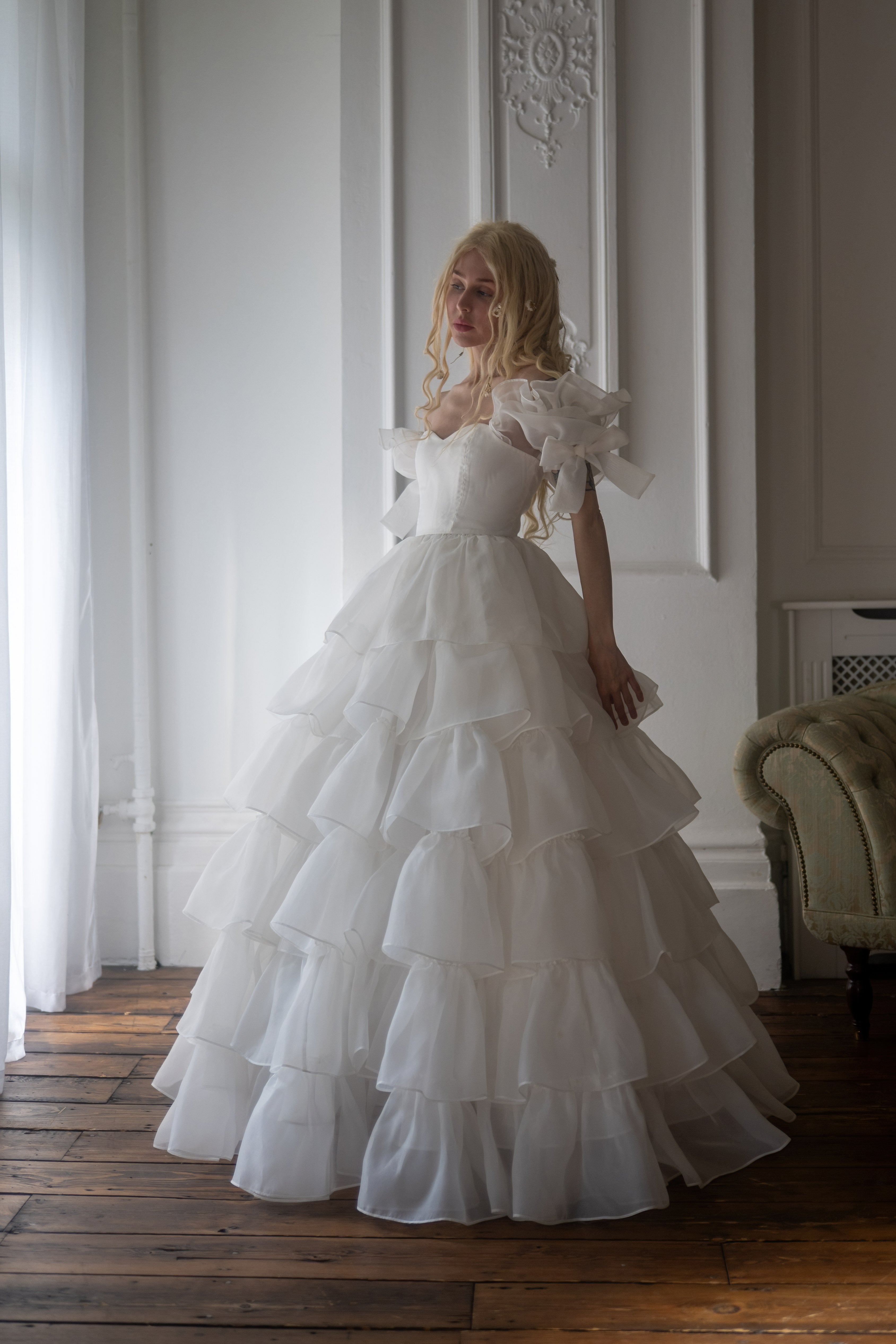 White Swan Debutante Gown