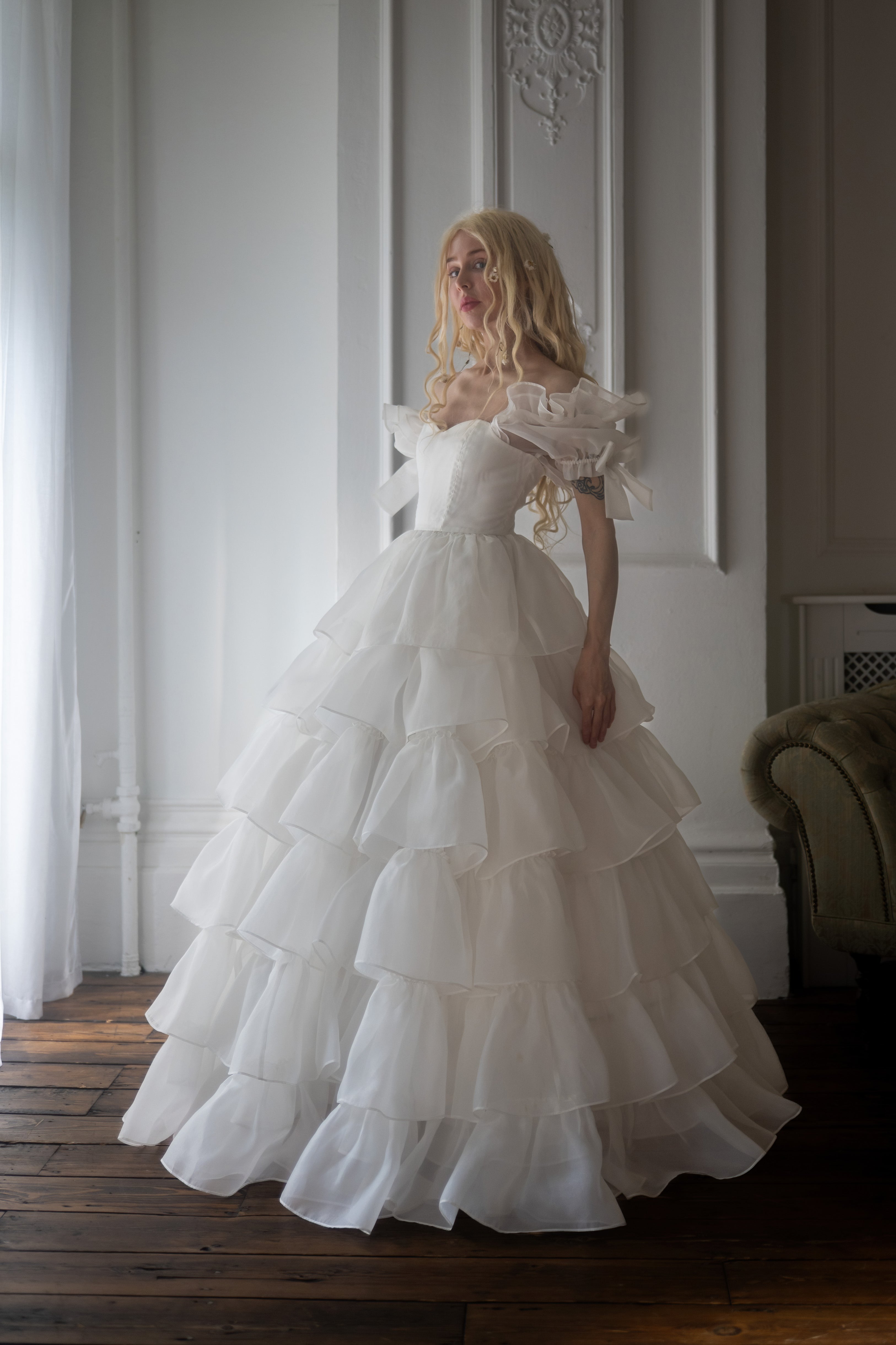 White Swan Debutante Gown