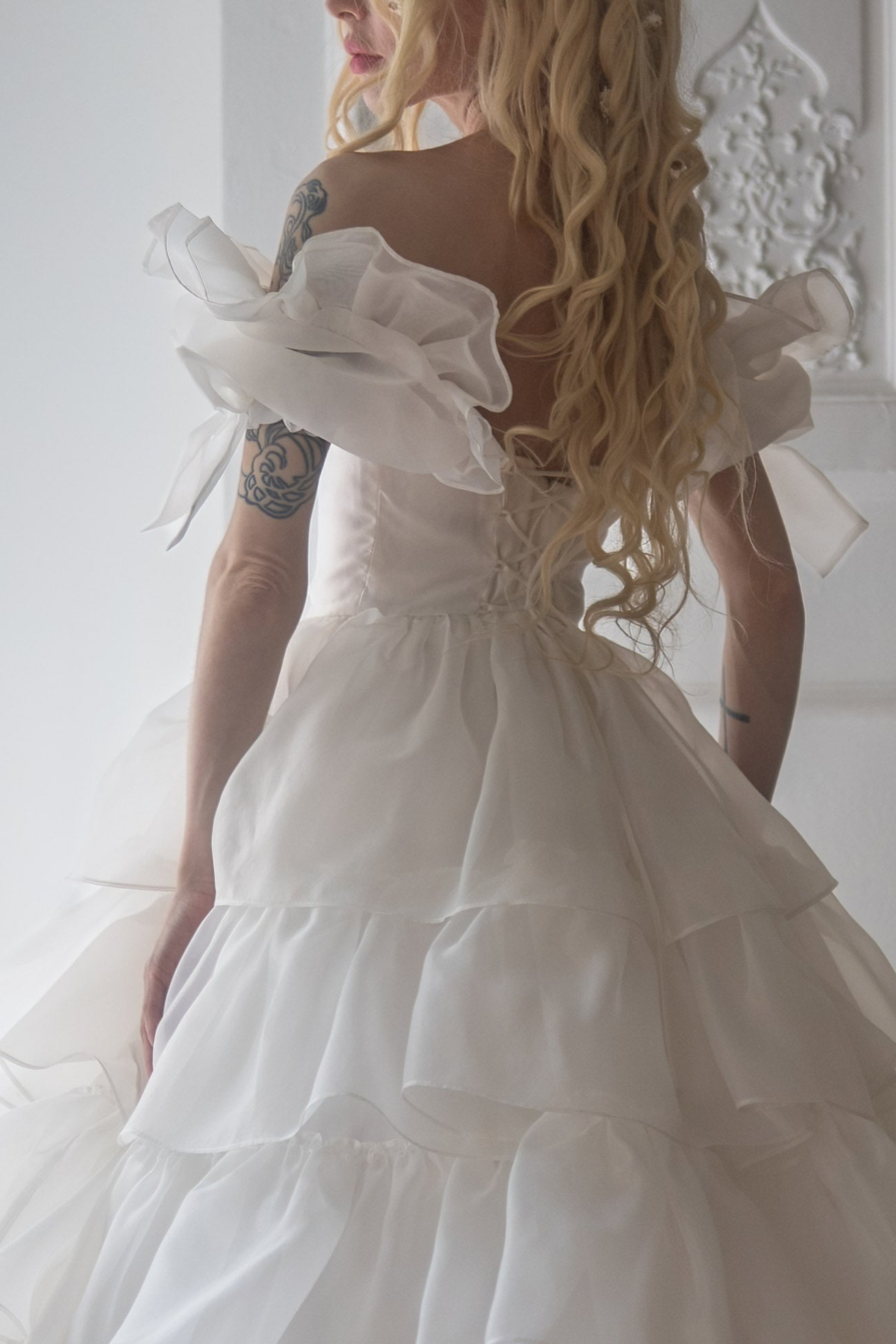 White Swan Debutante Gown