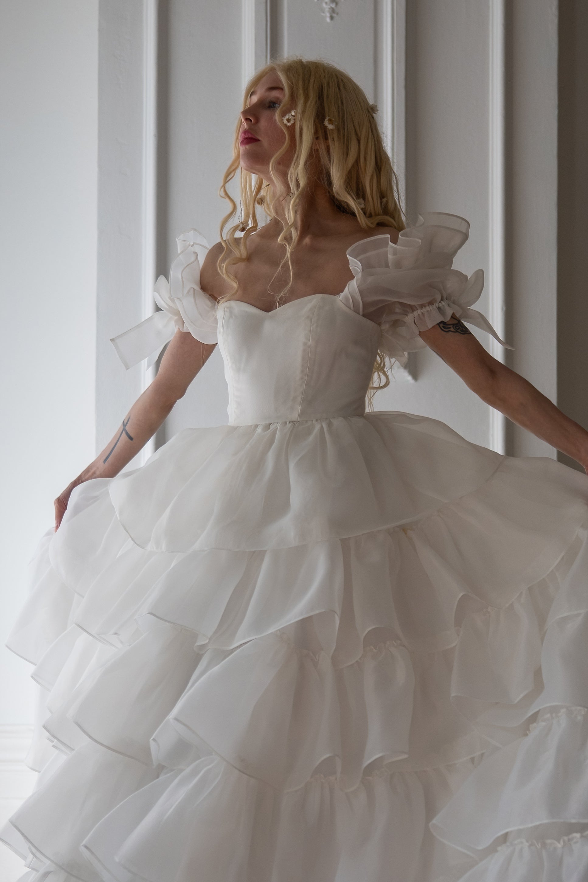White Swan Debutante Gown