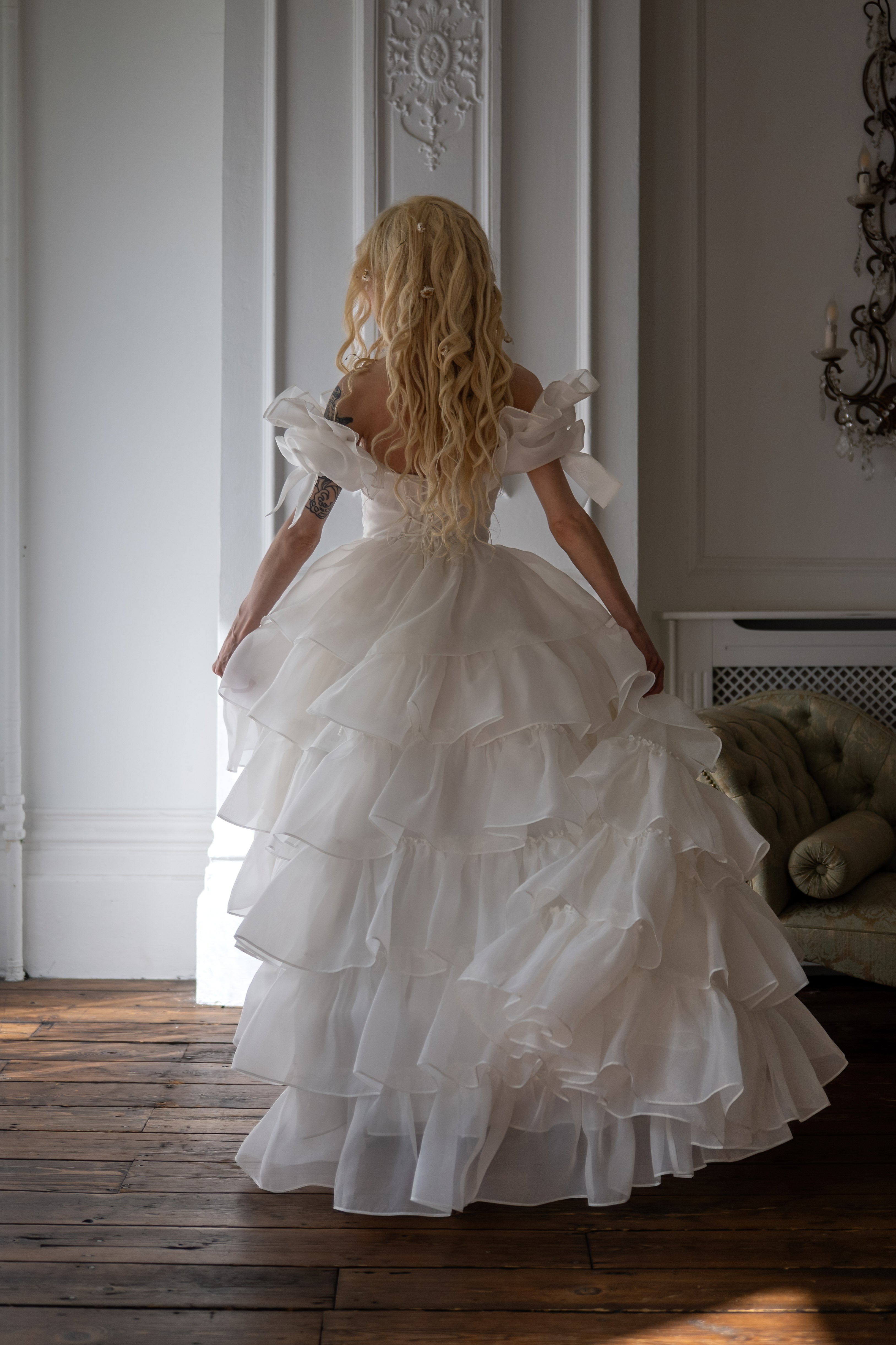 White Swan Debutante Gown