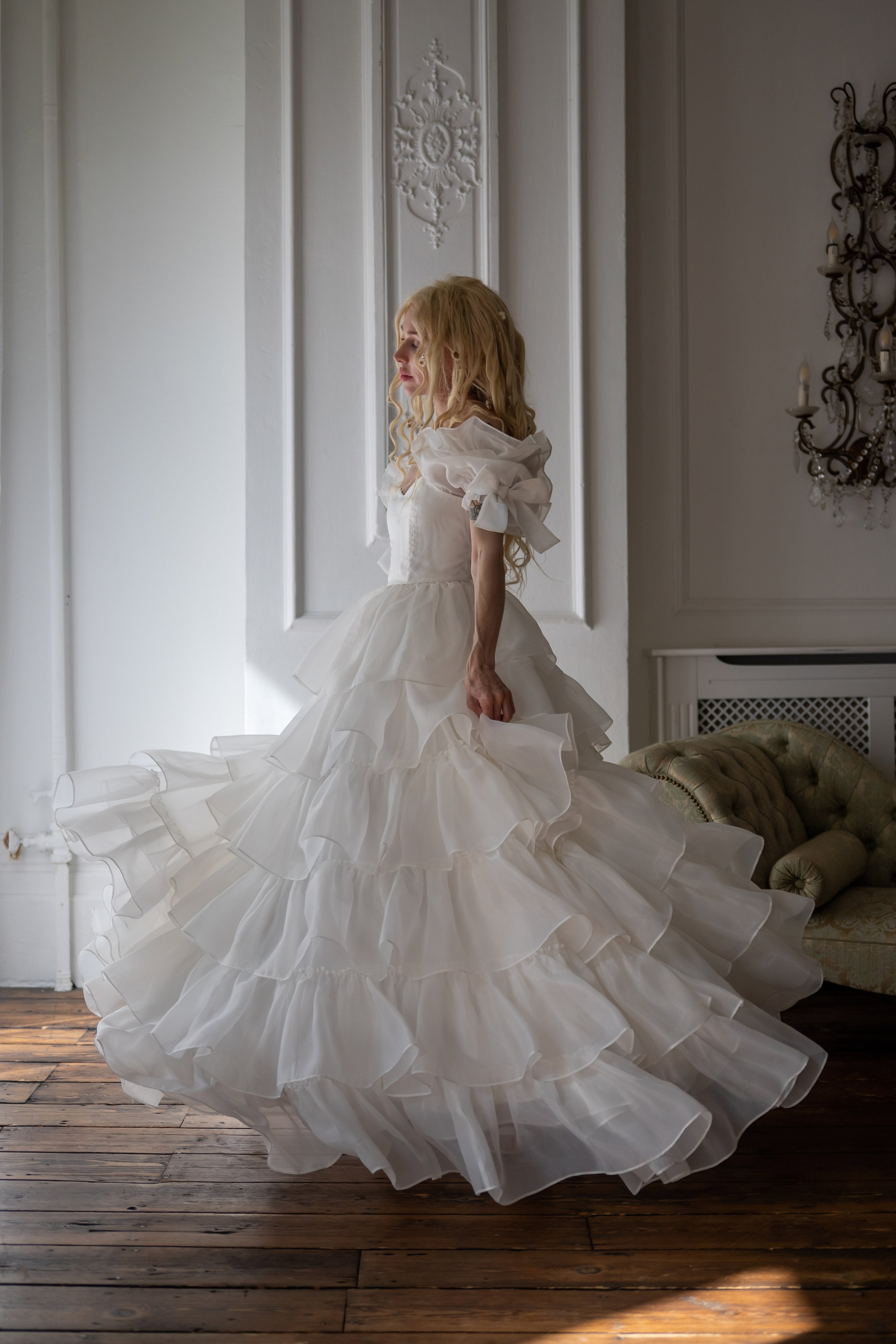 White Swan Debutante Gown