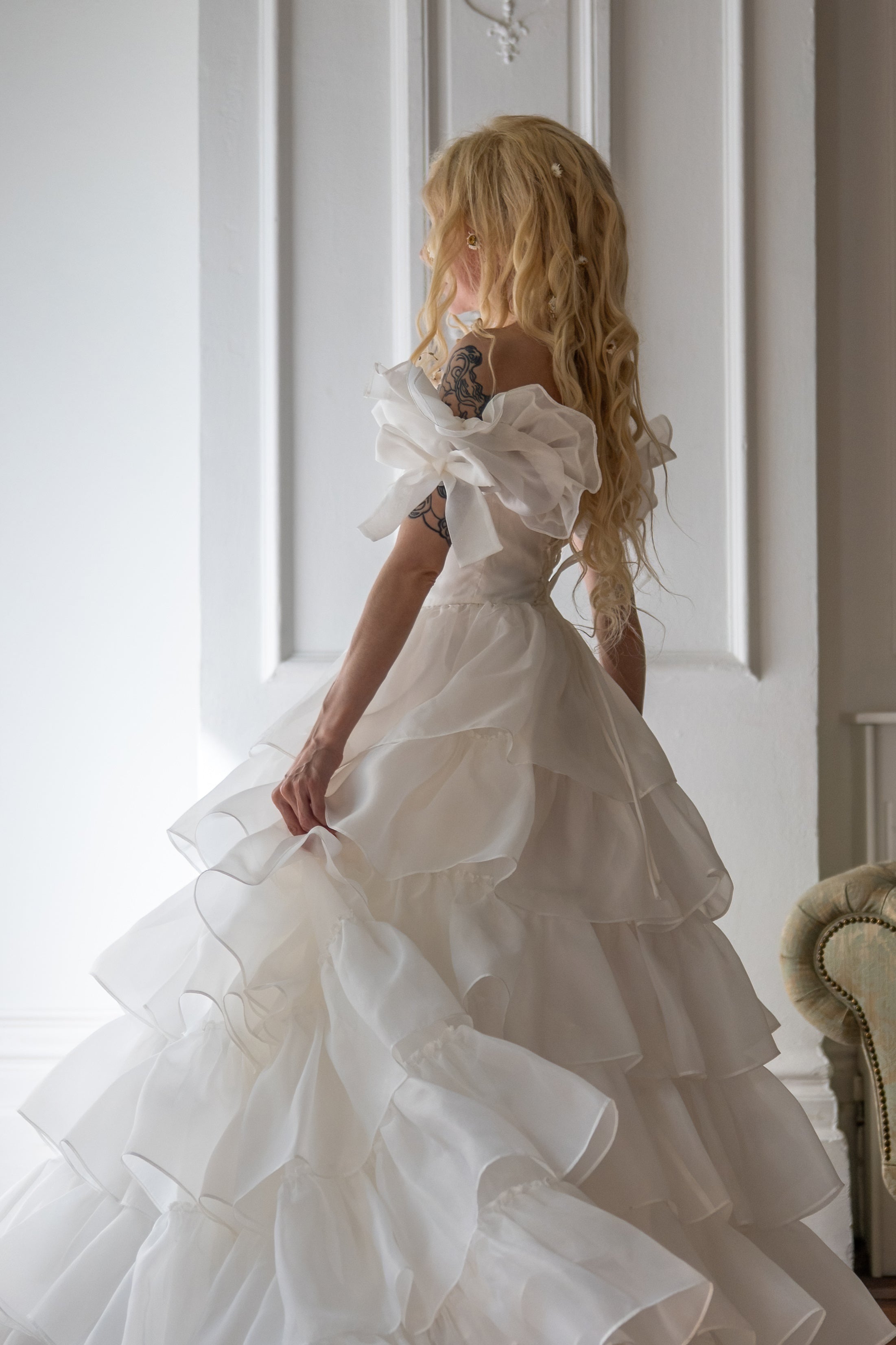 White Swan Debutante Gown