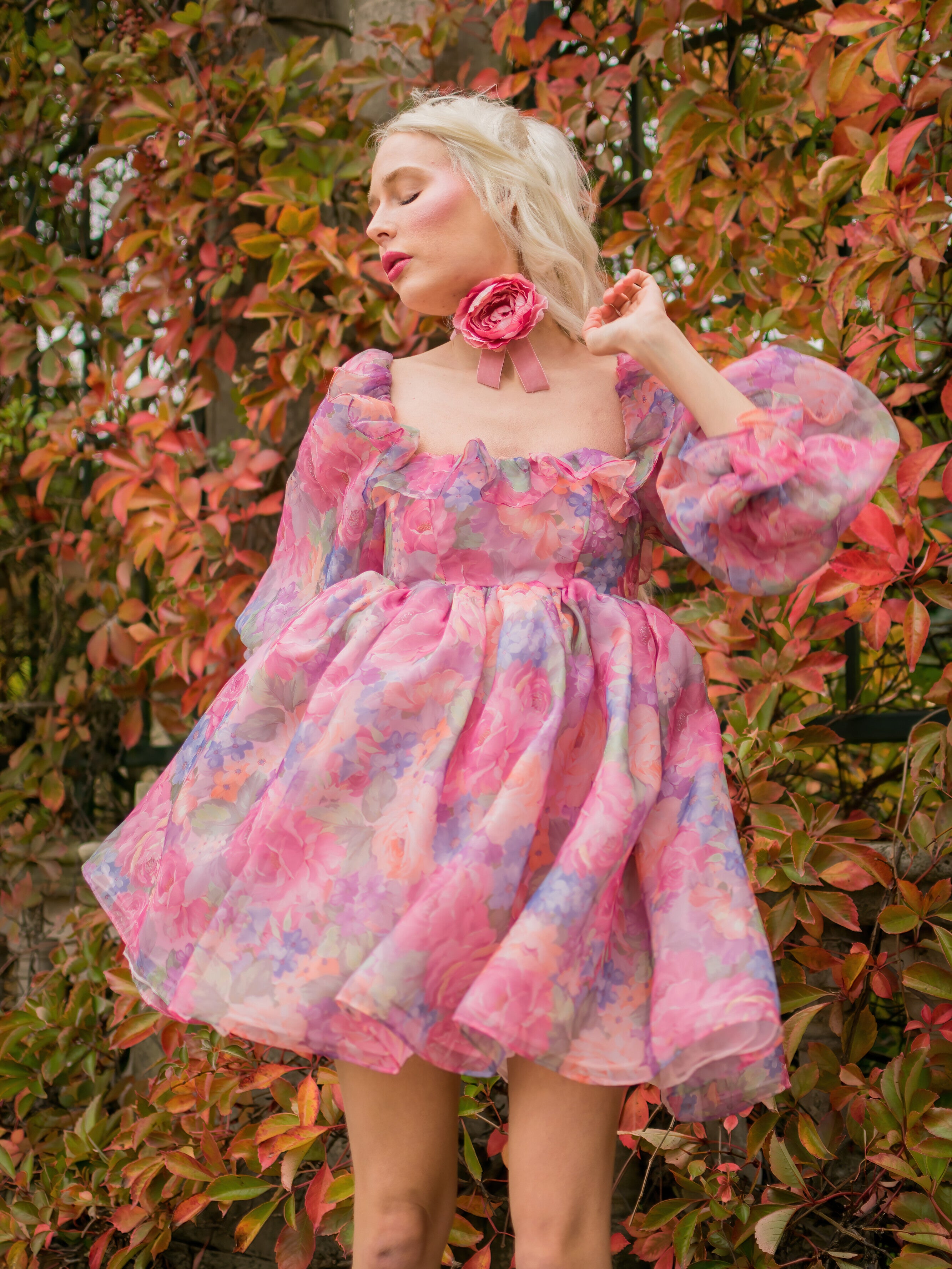 The Victorian Chintz Pemberley Dress