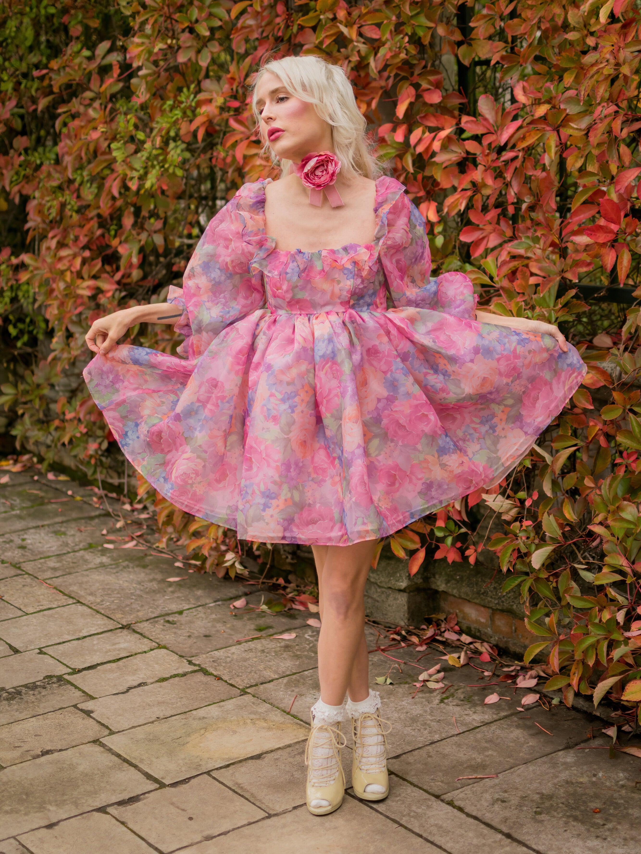 The Victorian Chintz Pemberley Dress