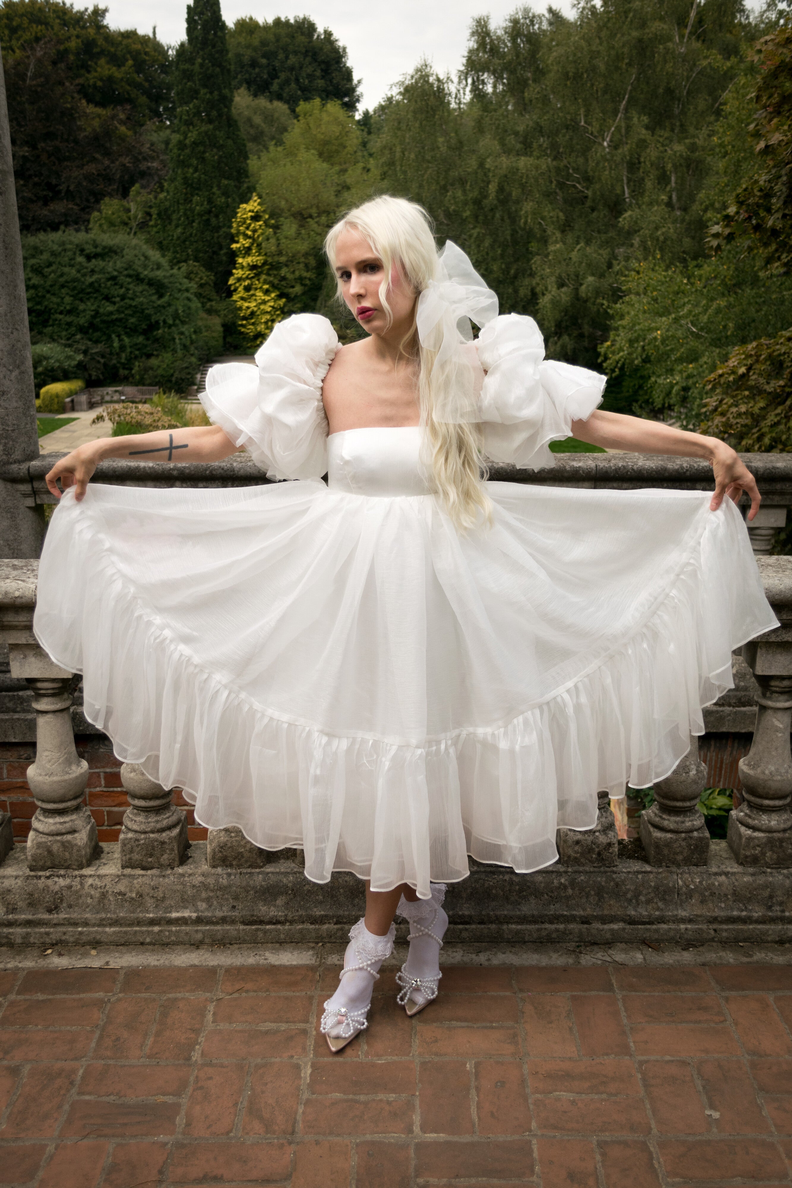 The Crème Chantilly Fleur Dress