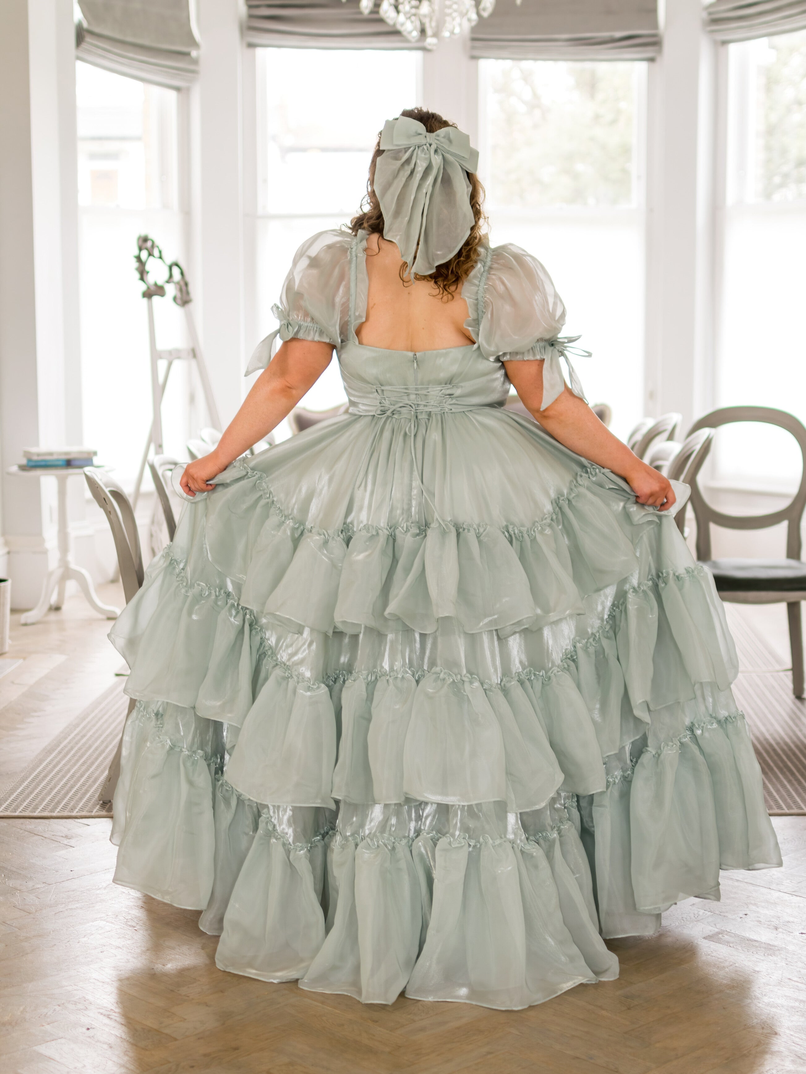 Heart of Glass Cascading Bow