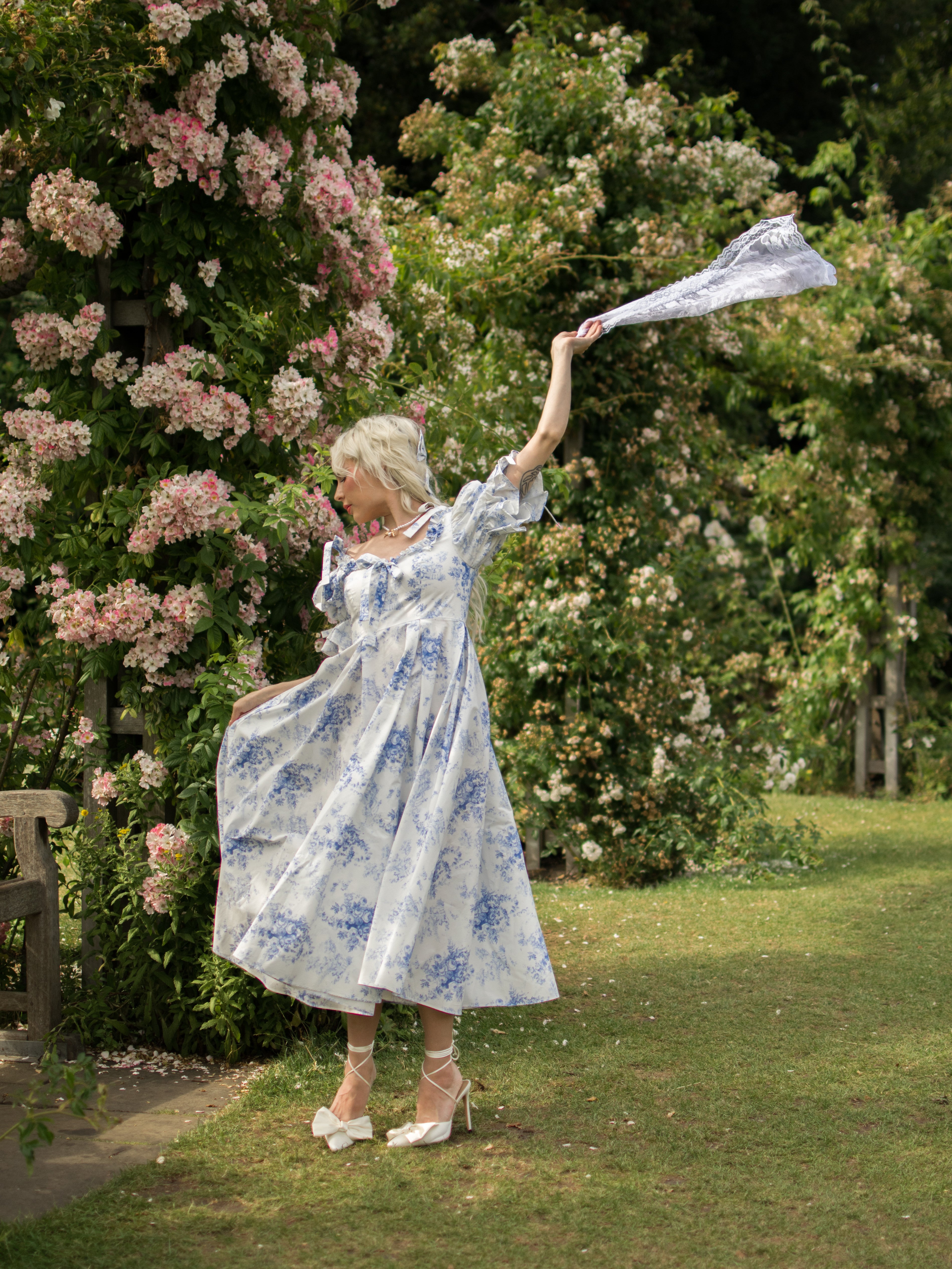 French Porcelain Parlour Games Dress