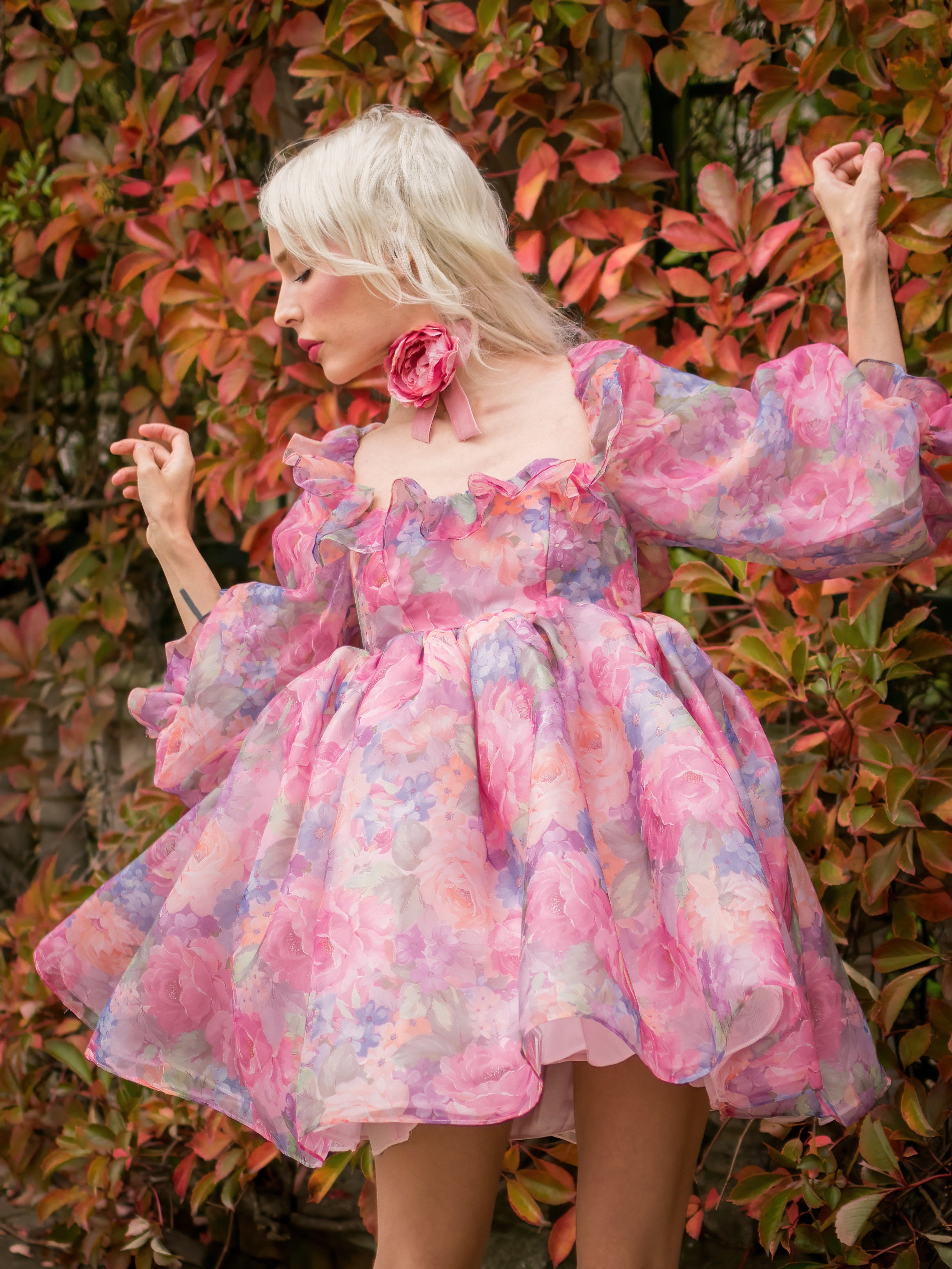 The Victorian Chintz Pemberley Dress